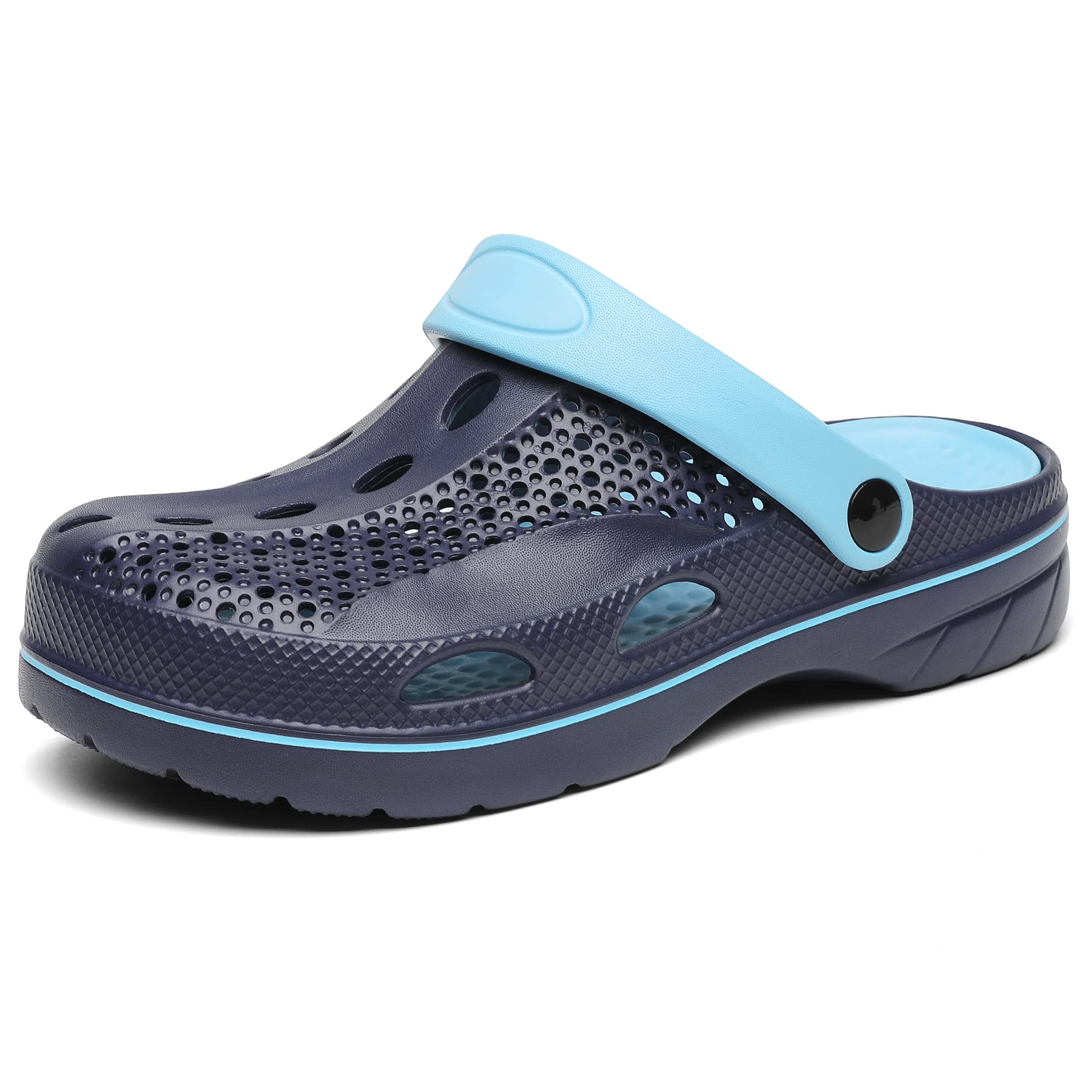 **SOSOWHLTE Arch Support Clogs for Men & Women - Slip-On Garden Shoes with Removable Cushion Insole - Comfortable Outdoor Beach Slippers for Walking, Gardening & Relaxing**