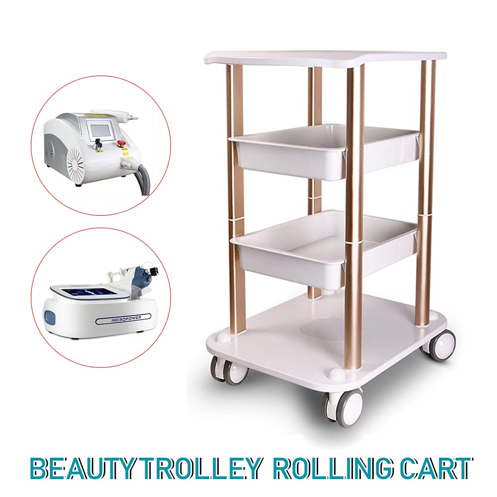 Professional Mobile Beauty Equipment Cart with Wheels - Multi-Functional Salon & Spa Trolley Stand - Style 6 | Perfect for Salon Organization, Spa Treatments & Mobile Beauty Services