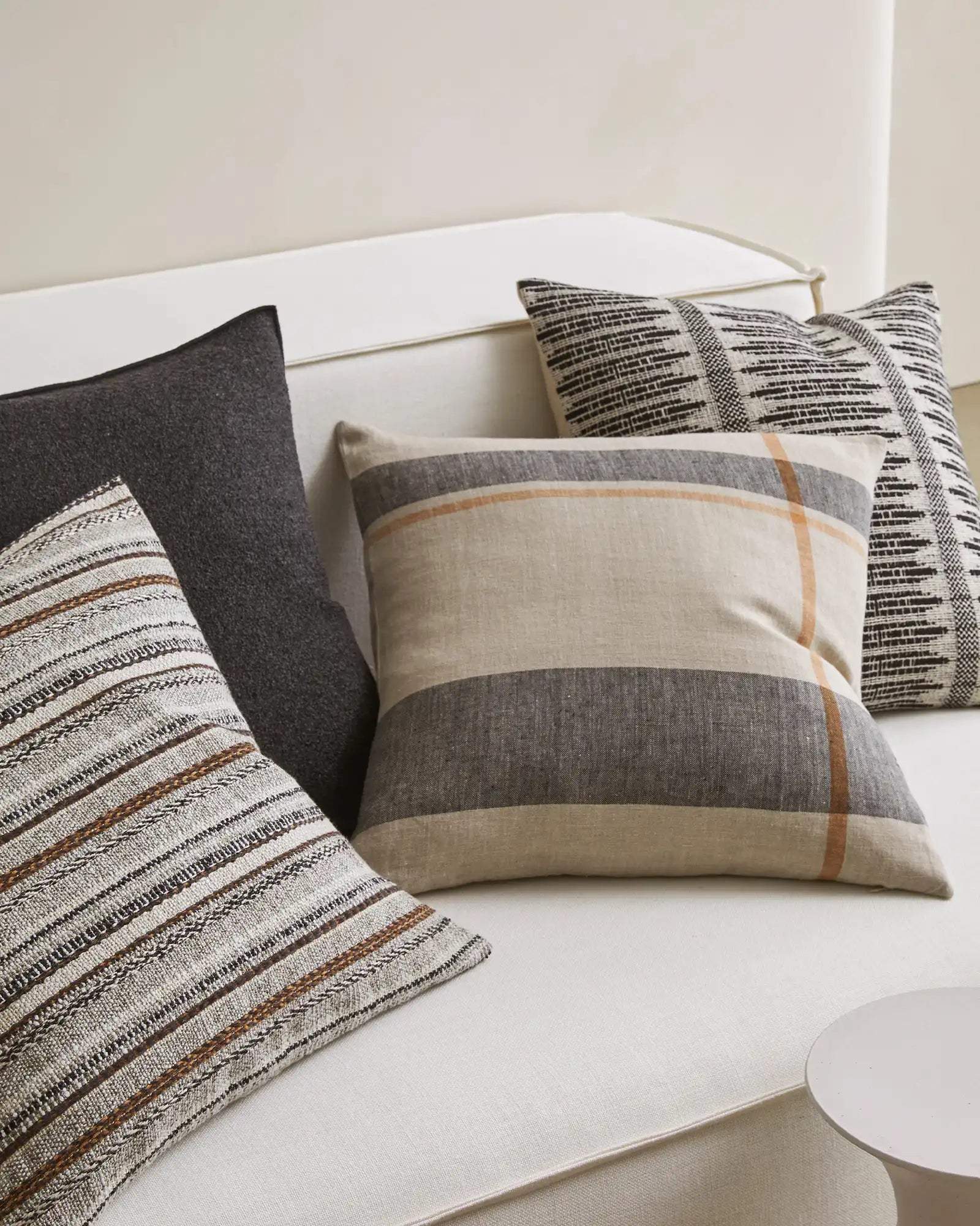 Premium Dante Linen Cushion Cover - Soft & Breathable Home Decor for Sofa, Bed, or Chair - Washable Natural Fabric Pillow Case for Living Room & Bedroom