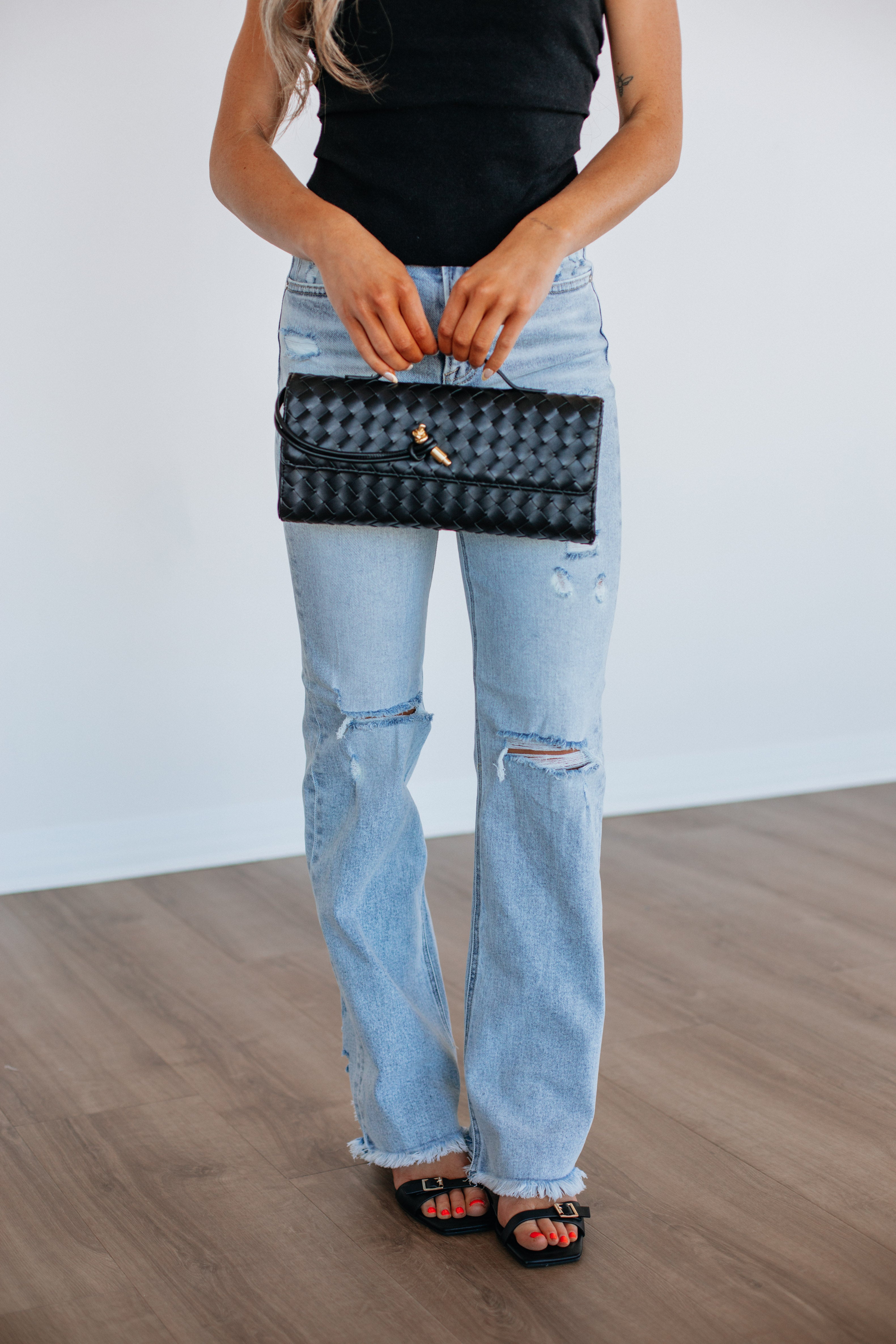 Asha Clutch Crossbody Bag for Women - Stylish Black Leather Purse for Evening Parties, Date Night & Special Occasions