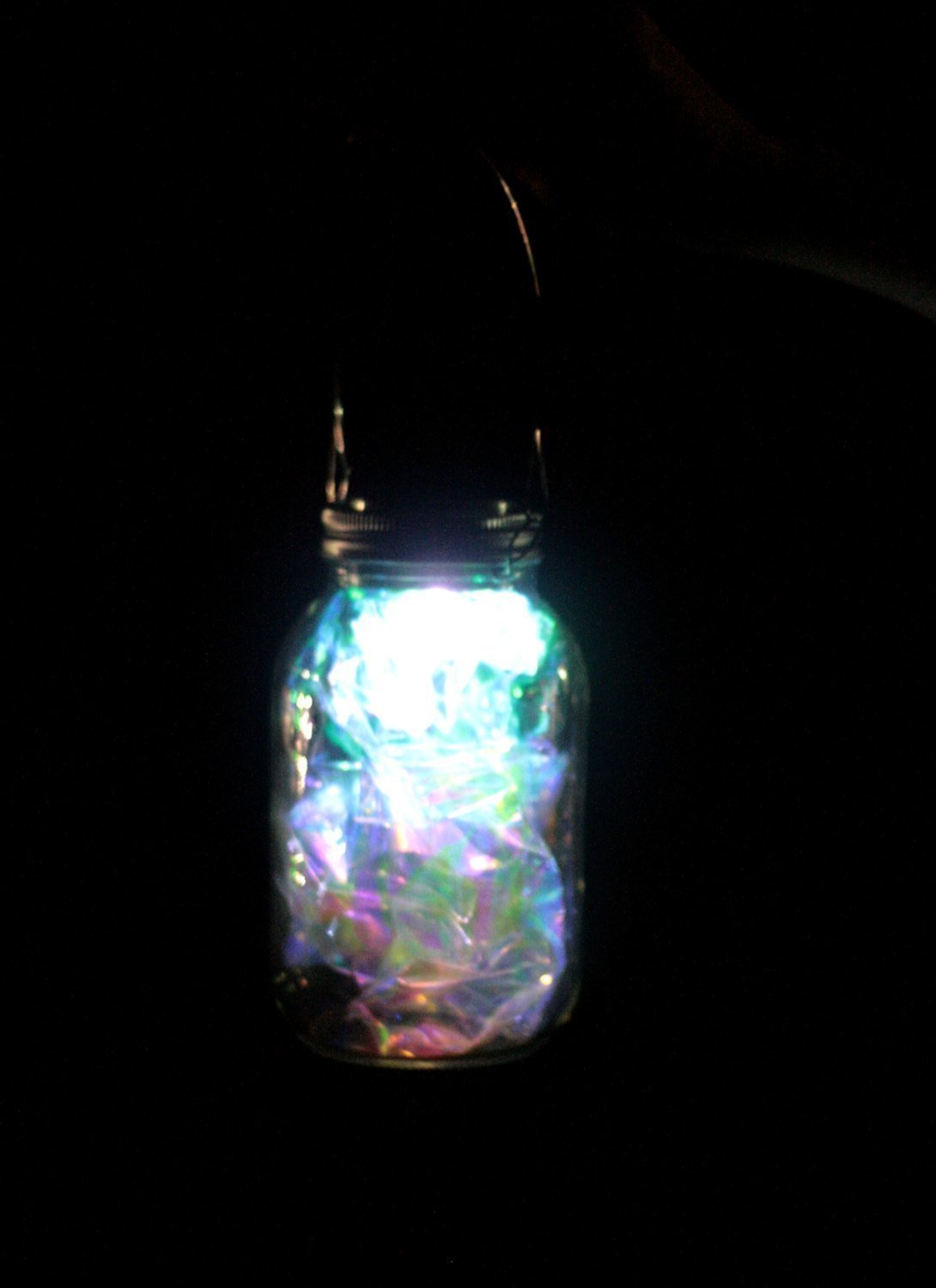 Solar Powered Fairy Mason Jar Lantern - Outdoor Decorative Firefly Lights for Garden, Patio, and Backyard Ambiance
