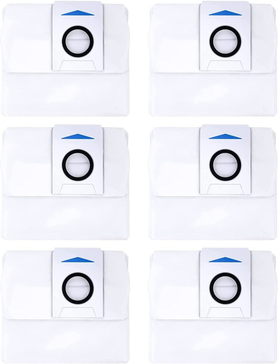 12-Pack Auto Empty Dust Bags for Ecovacs Deebot X1 Omni Robot Vacuum - Compatible Replacement Bags for Self-Cleaning Station - Perfect for Pet Hair & Hardwood Floors