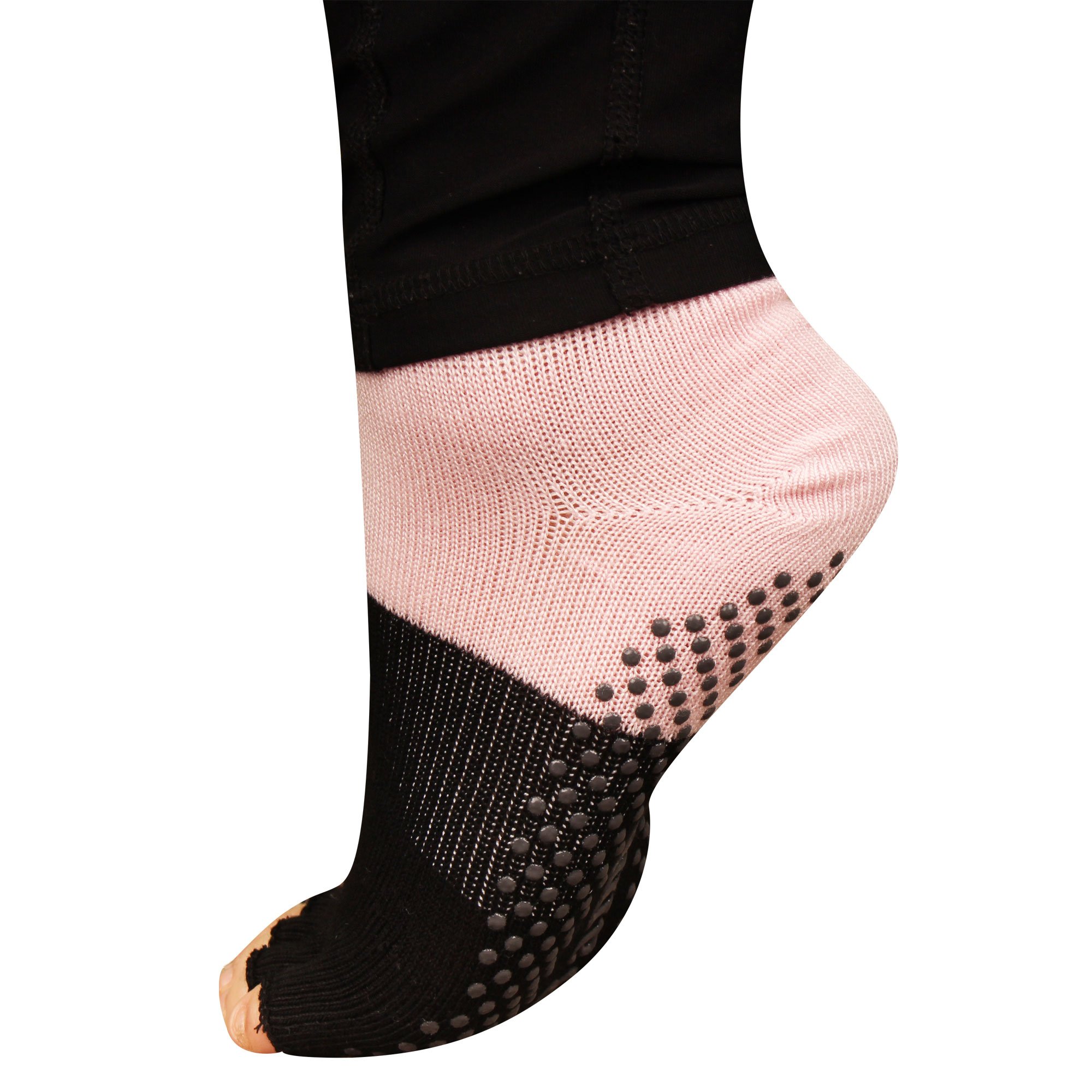 Non-Slip Toeless Yoga Socks for Women - 3 Pairs Breathable Rayon Bamboo Fiber Socks for Yoga, Barre & Pilates - Perfect for Home Workouts, Studio Classes and Relaxation