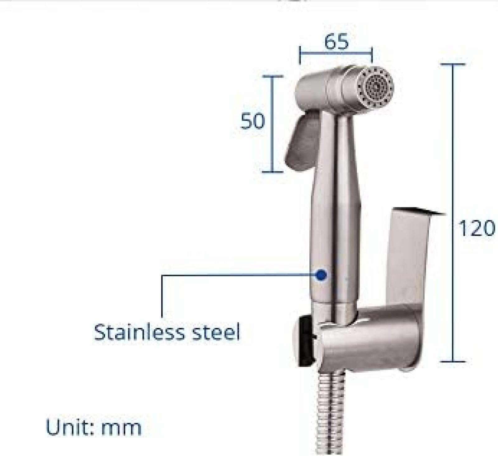 Stainless Steel Dual Function Kitchen Faucet with Toilet Sprayer Set - Bathroom Sink & Shower Sprayer Kit for Easy Cleaning and Hygiene