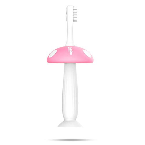 Soft Silicone Mushroom-Shaped Finger Toothbrush for Babies & Kids - Gentle Teeth Massager & Gum Soother - Perfect for Infant Oral Care & Teething Relief