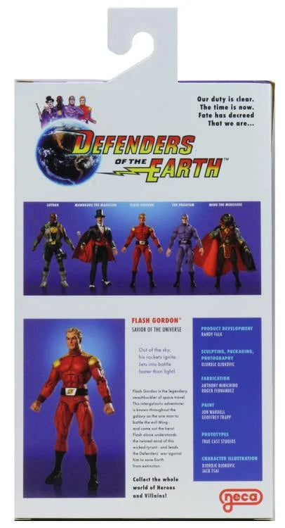 Defenders of the Earth Flash Gordon Action Figure - King Features Collectible Toy for Fans | Perfect for Display, Cosplay, and Gift Giving