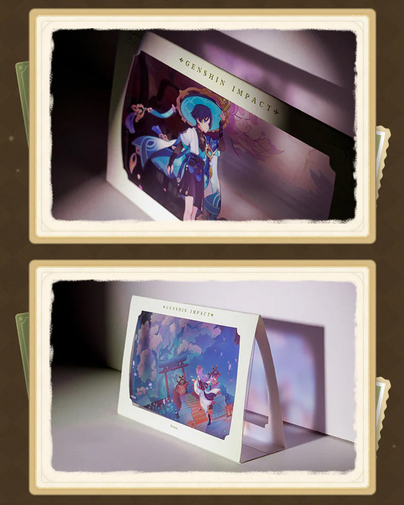 Genshin Impact® Transparent Art Cards - Anime Character Collectibles for Fans | Perfect for Display, Scrapbooking & Gift Giving