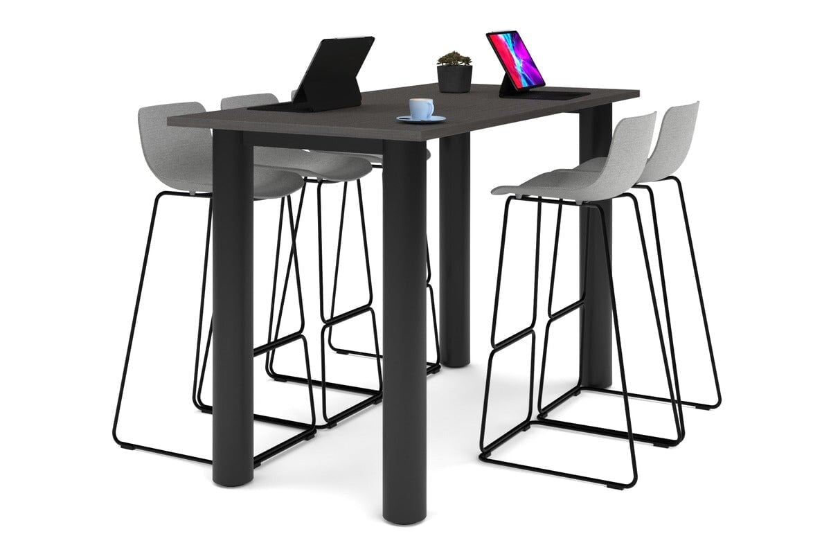 Quadro Cylinder Legs Counter Table - 1800L x 800W - Modern Kitchen Island & Bar Table for Home & Restaurant Use