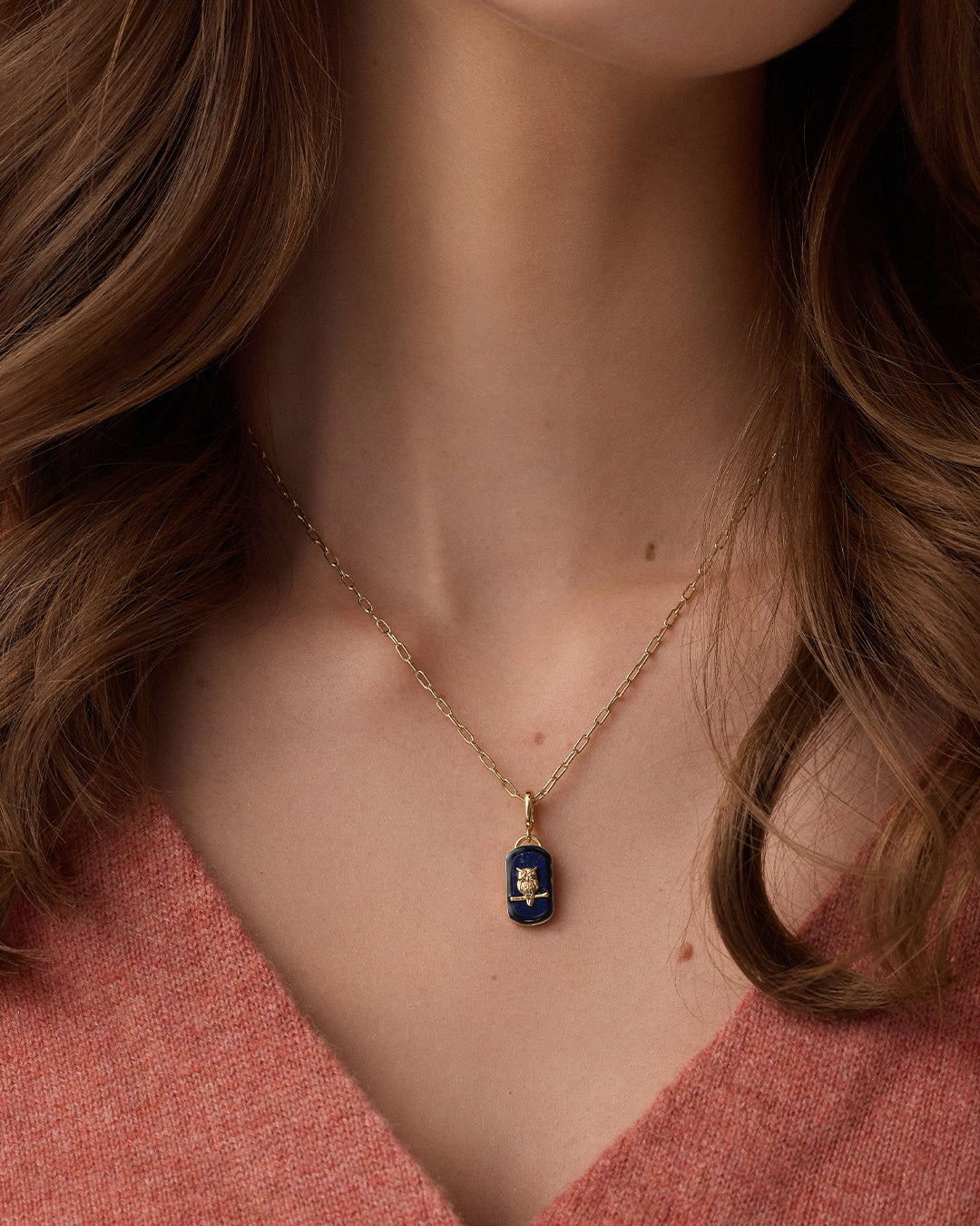Power Gemstone Parker Charm Necklace for Wisdom & Protection - Elegant Crystal Jewelry Gift for Women, Perfect for Meditation, Spiritual Healing & Everyday Wear