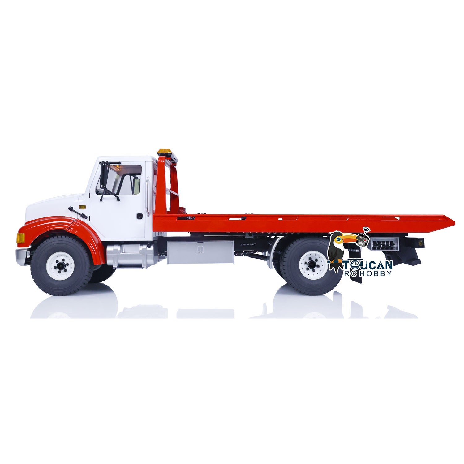 CrossRC WT4 1/10 Scale 4x2 Remote Control Wrecker Truck - Painted & Assembled RC Model with Battery, Lights & Sound for Road Rescue Simulation & Off-Road Play