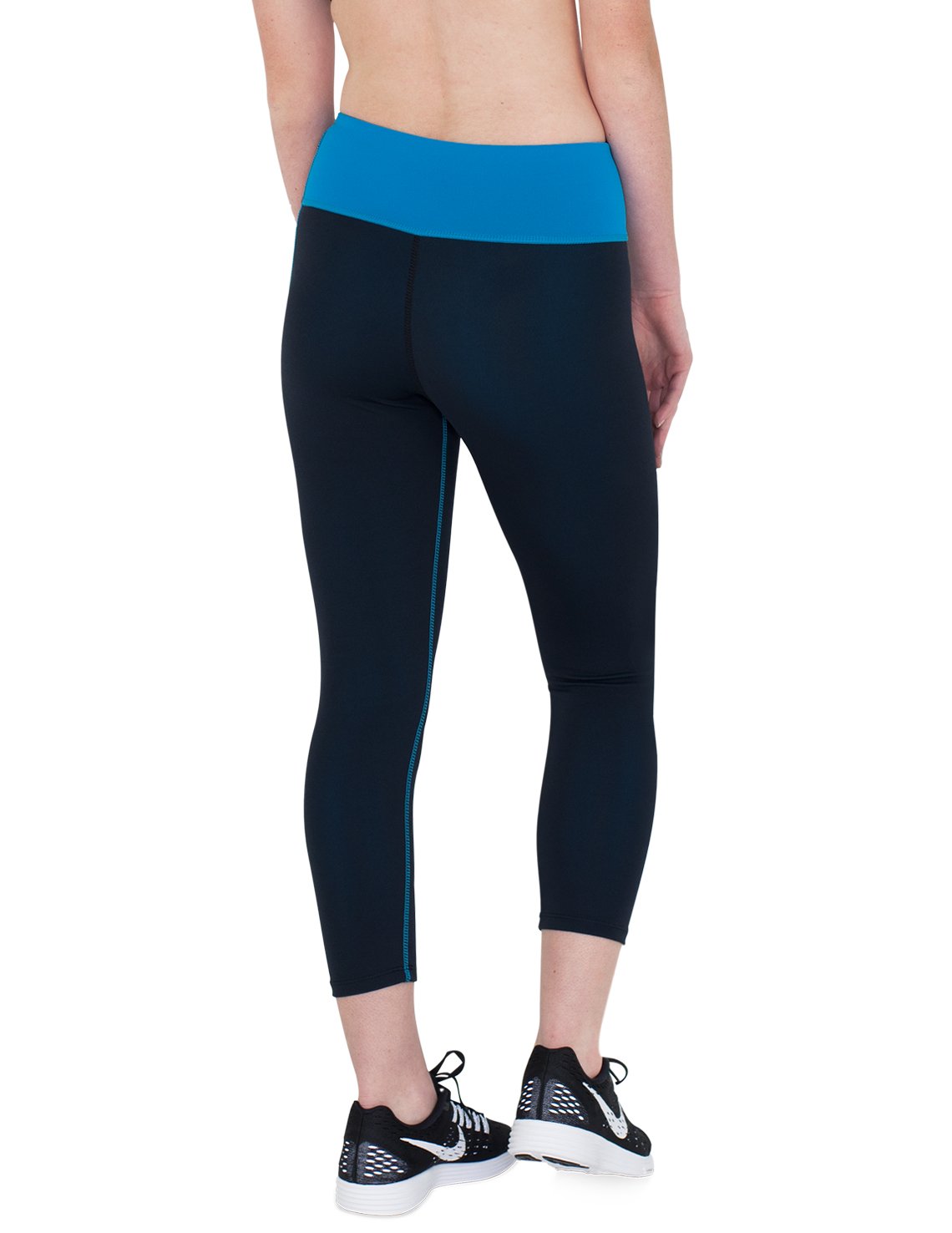 Women's Stretch Active Capris - High Waist Yoga Pants for Running, Gym Workout & Lounge | Moisture Wicking & Comfortable Leggings for Women's Fitness & Casual Wear