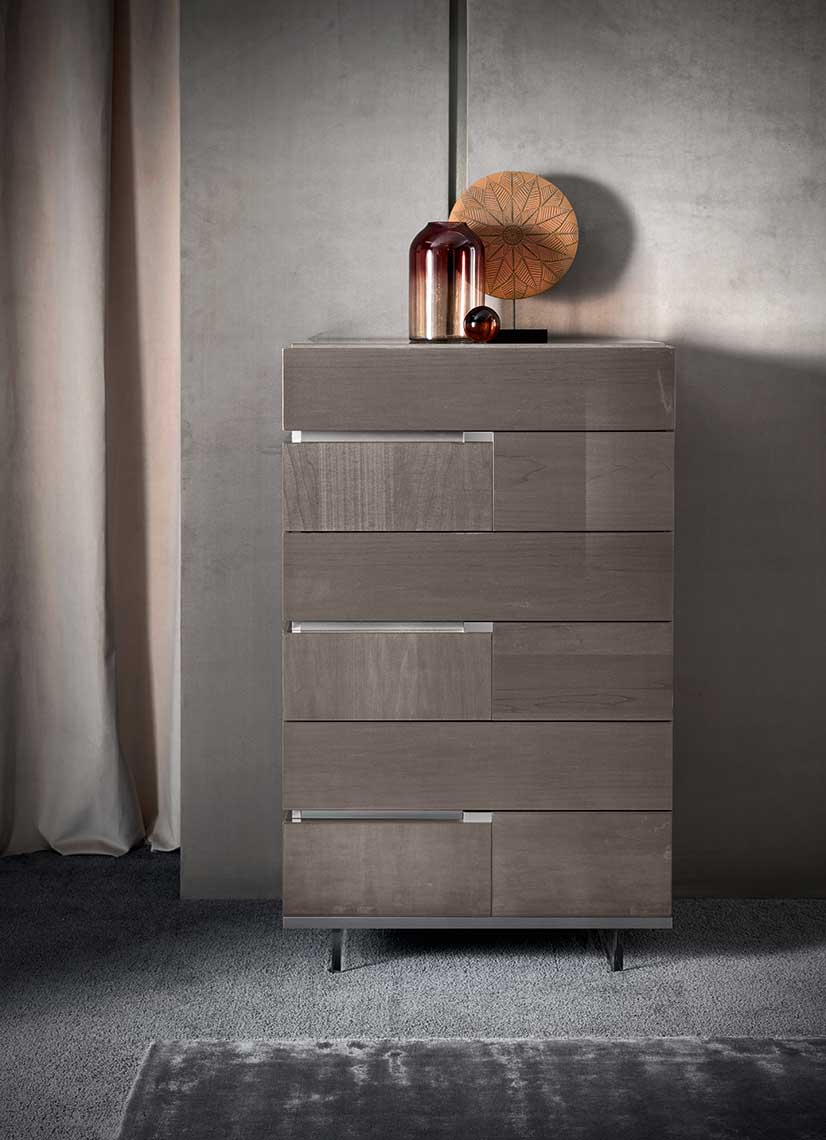 ALF ATHENA BEDROOM COLLECTION - Modern Luxury Bedroom Furniture Set with Nightstand & Dresser - Perfect for Master Bedroom, Guest Room & Apartment Decor