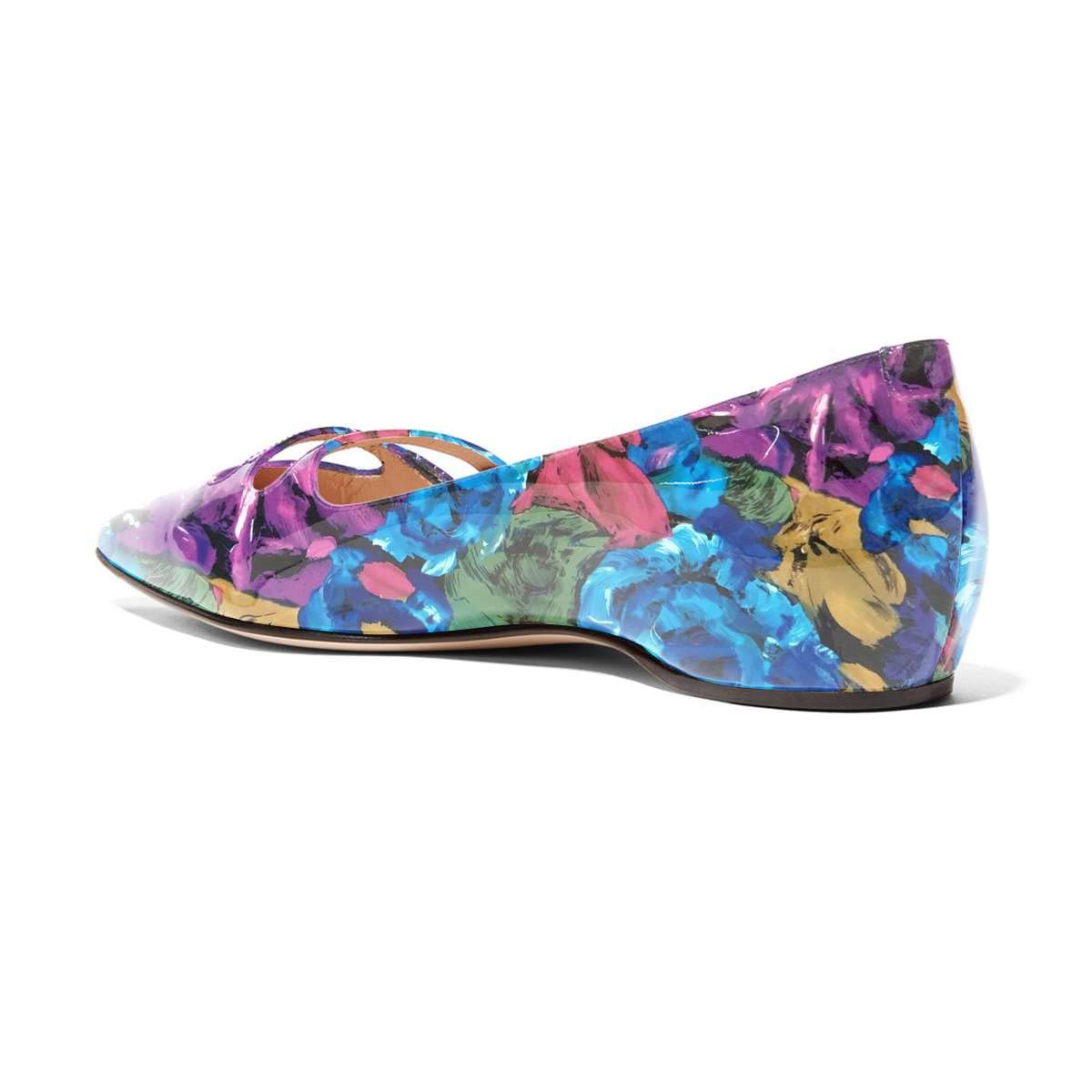 YDN Women's Pointed Toe Flats - Comfortable Slip On Low Heel Pumps with Hidden Straps for Work, Office & Dressy Occasions