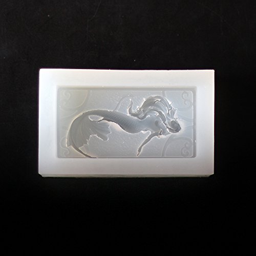 Nicole Natural Handmade Soap Bar Silicone Mold with Mermaid Pattern - Chocolate Candy Mould for DIY Crafts, Resin Clay & Soap Making - Perfect for Home Decor, Bath Bombs & Gift Making