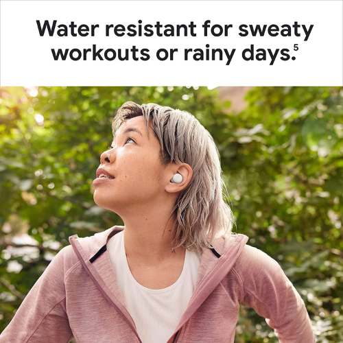 Google Pixel Buds Series A Wireless Bluetooth Earbuds - White | Noise Cancelling, Fast Charging | Perfect for Workouts, Commuting & Travel