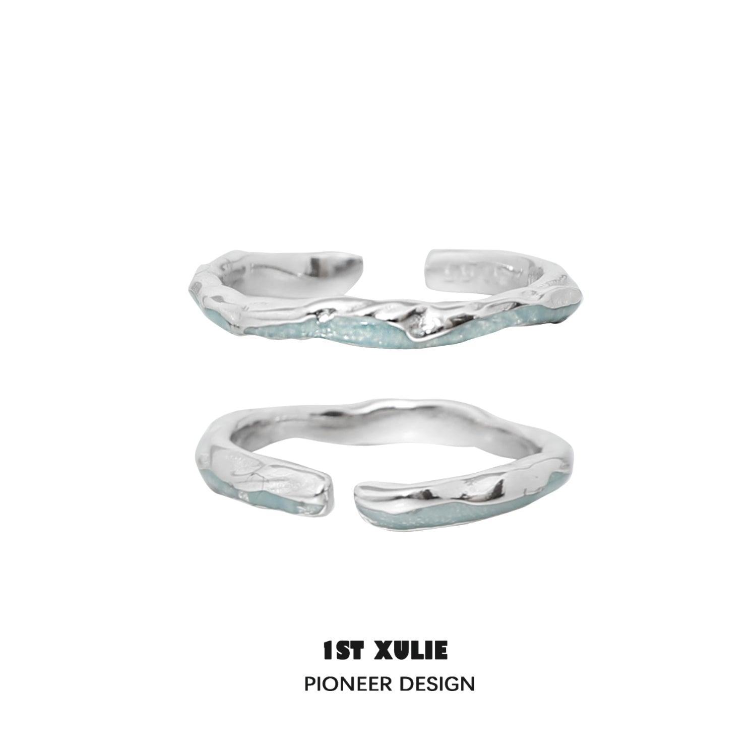 Sterling Silver Adjustable Couple Rings for Him & Her - Perfect for Anniversaries, Engagements, and Romantic Gifts