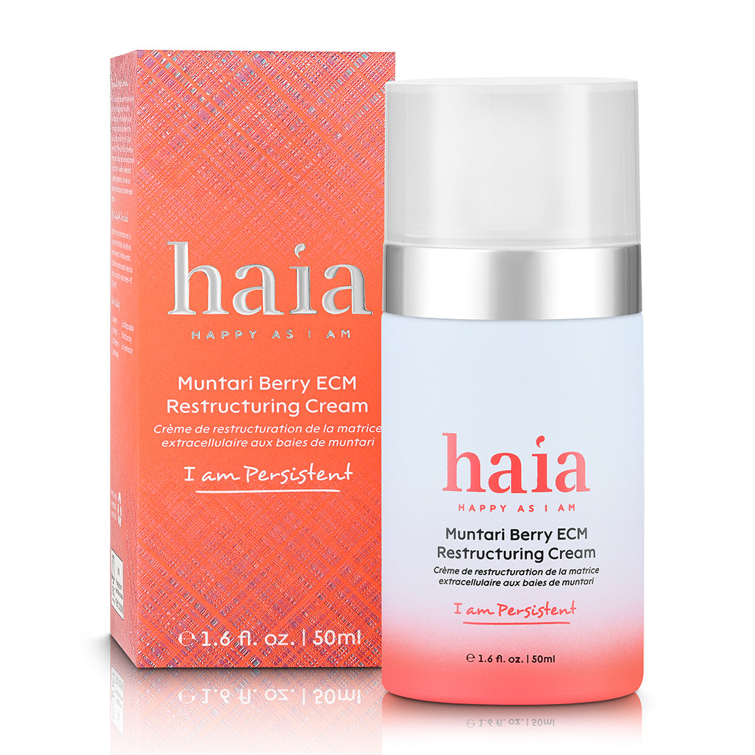 Haia Persistent Muntari Berry ECM Restructuring Cream - Anti-Aging Face Moisturizer for Wrinkles & Fine Lines | Day & Night Skincare Routine