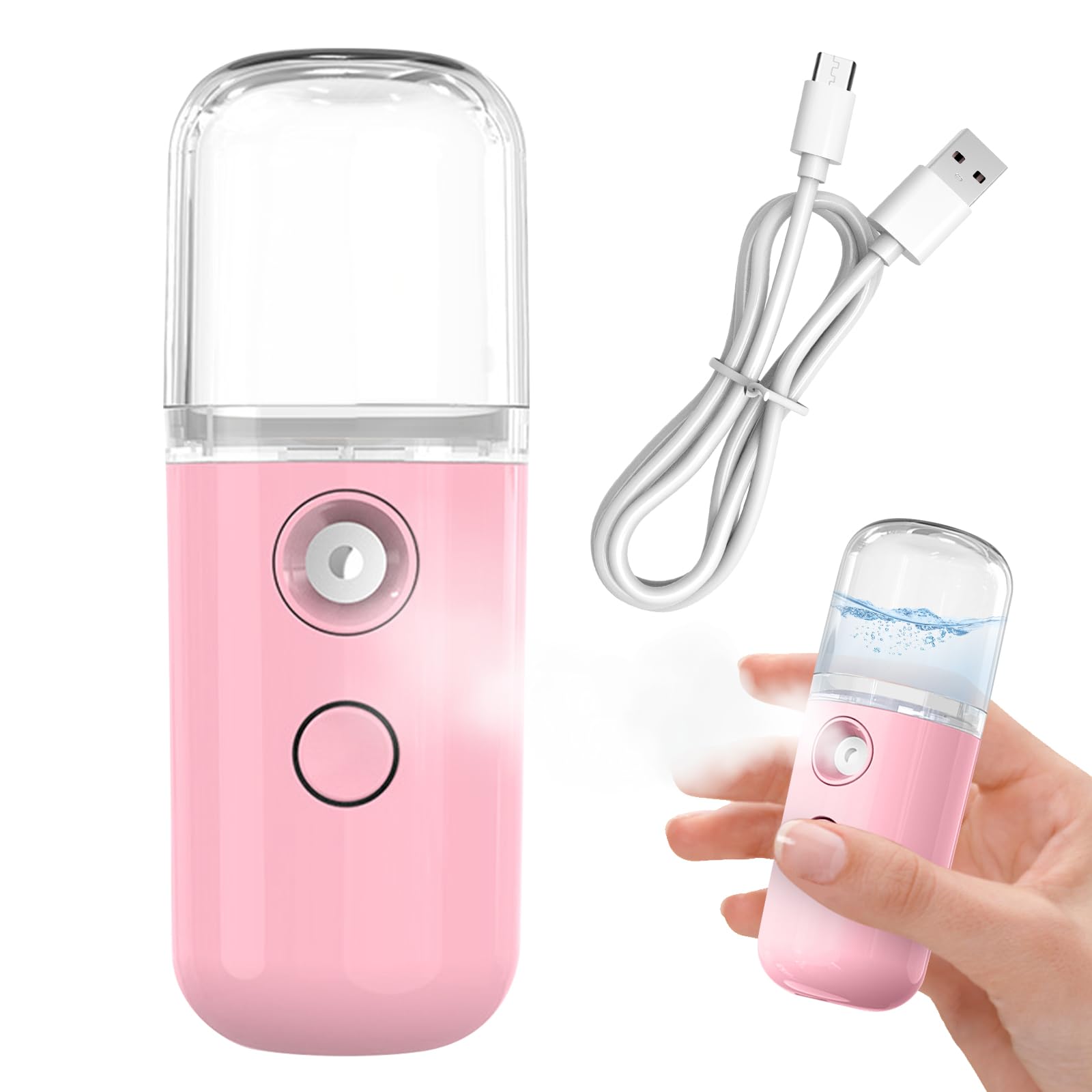 **Easy Care Sunshine 15s Heat Up Mini Travel Steamer – Portable Handheld Steamer for Clothes, Wrinkles & Fabrics – Compact Garment Steamer for Home, Office & Travel – Perfect for Suits, Dresses & Delicates (Pink)**    *(Use Cases: Ideal for business trips, vacations, quick outfit fixes at home, or refreshing office attire.)*