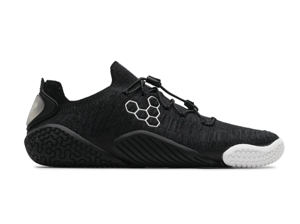 Vivobarefoot Motus Flex Men's Barefoot Shoes - Obsidian Black | Lightweight & Flexible for Running, Hiking & Gym Workouts