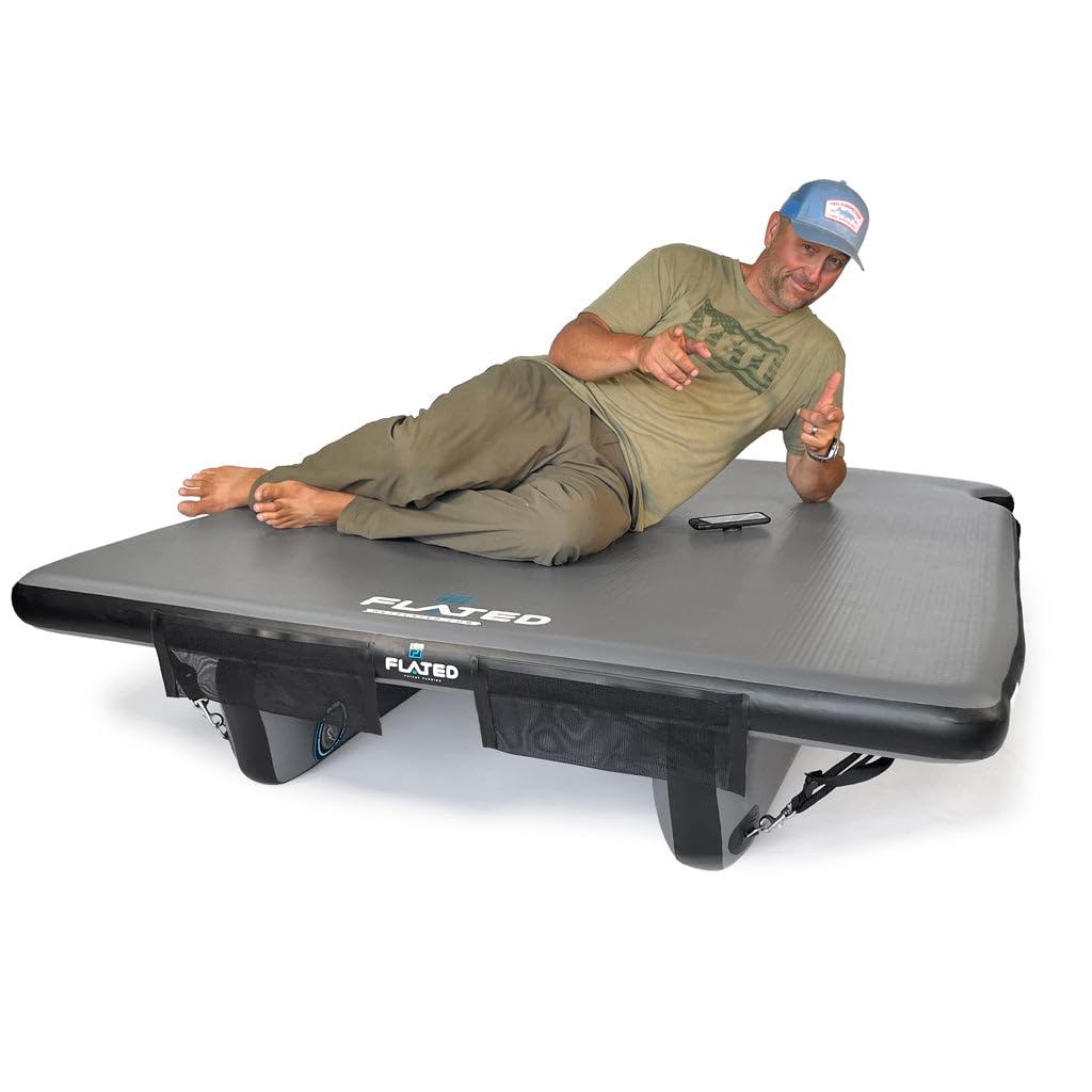 FLATED Air-Deck Mid-Size 5' Inflatable Floating Dock - Perfect for Lakes, Pools & Water Sports | AIRDCK-SHTM-23