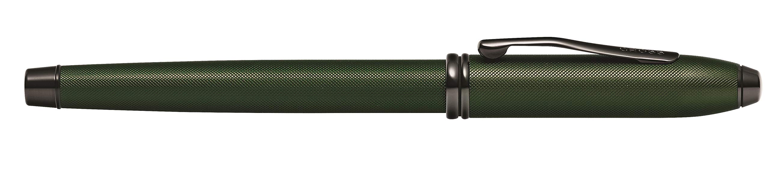 Cross Townsend PVD Micro-knurl Fountain Pen with Medium Nib - Matte Green Luxury Writing Instrument for Professionals, Gifts & Calligraphy | Perfect for Office, Business Meetings & Signature Signing