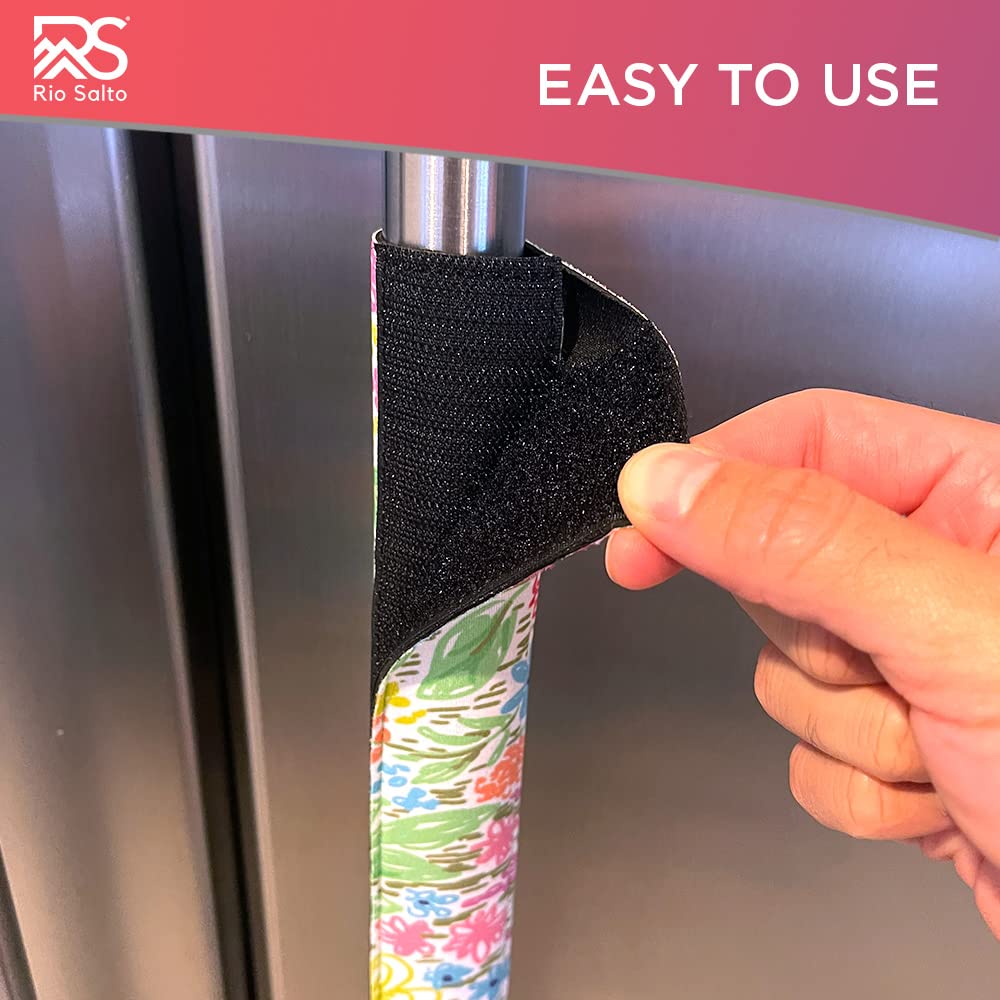 Rio Salto 5-Piece Refrigerator Door Handle Covers Set - Stylish Kitchen Decor & Appliance Accessories for Stove, Oven, Dishwasher, Microwave & Fridge - Protect & Decorate Your Kitchen Handles