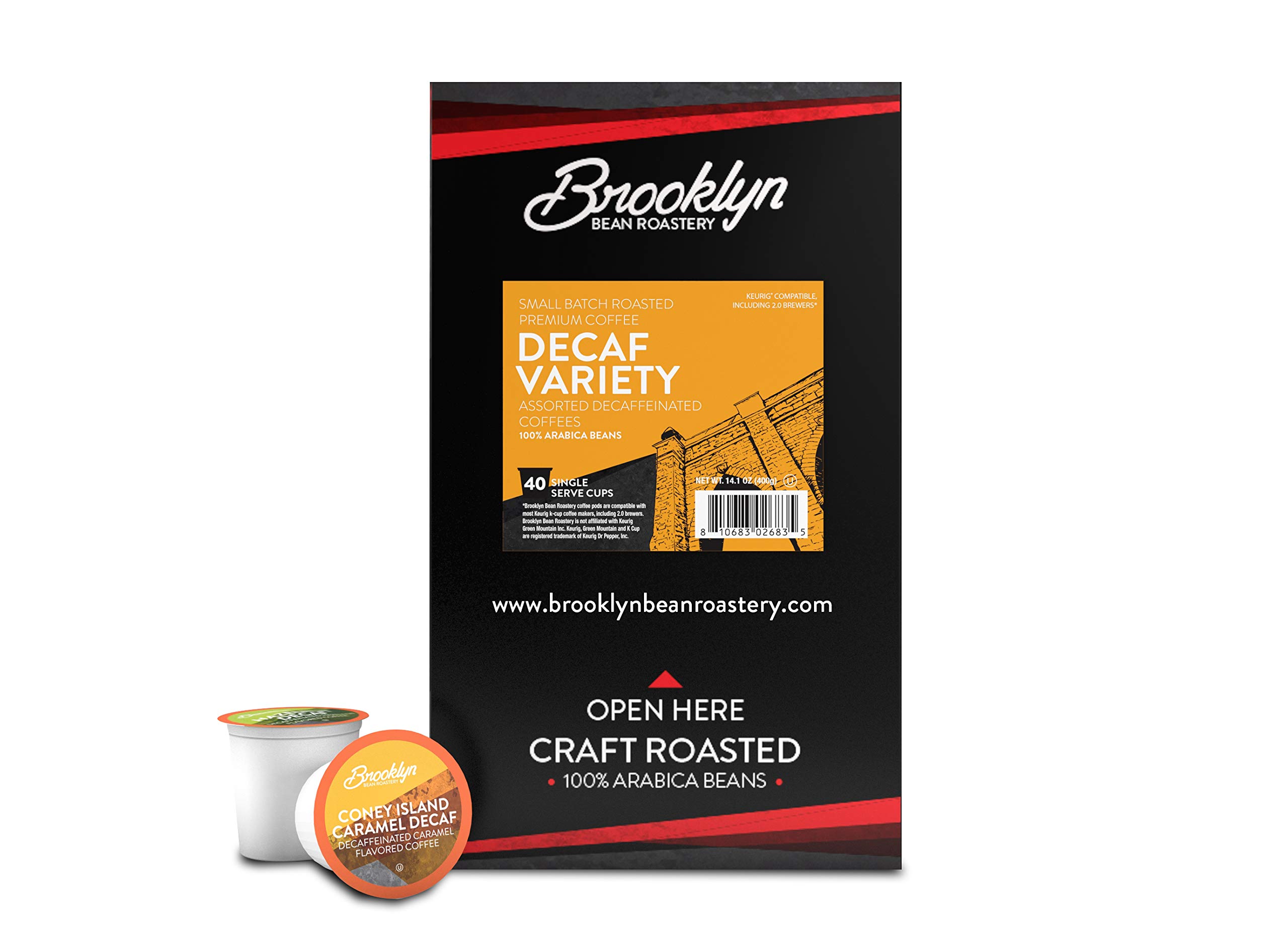 Decaf Coffee Pods for Keurig - 40ct Variety Pack | Perfect for Office & Home Brewing