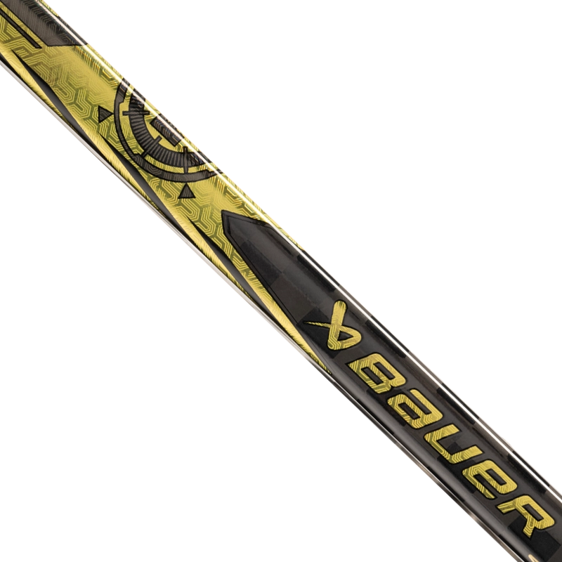 Bauer PROTO R Grip One Piece Hockey Stick - Senior Gold - Perfect for Ice Hockey Games & Practice Sessions