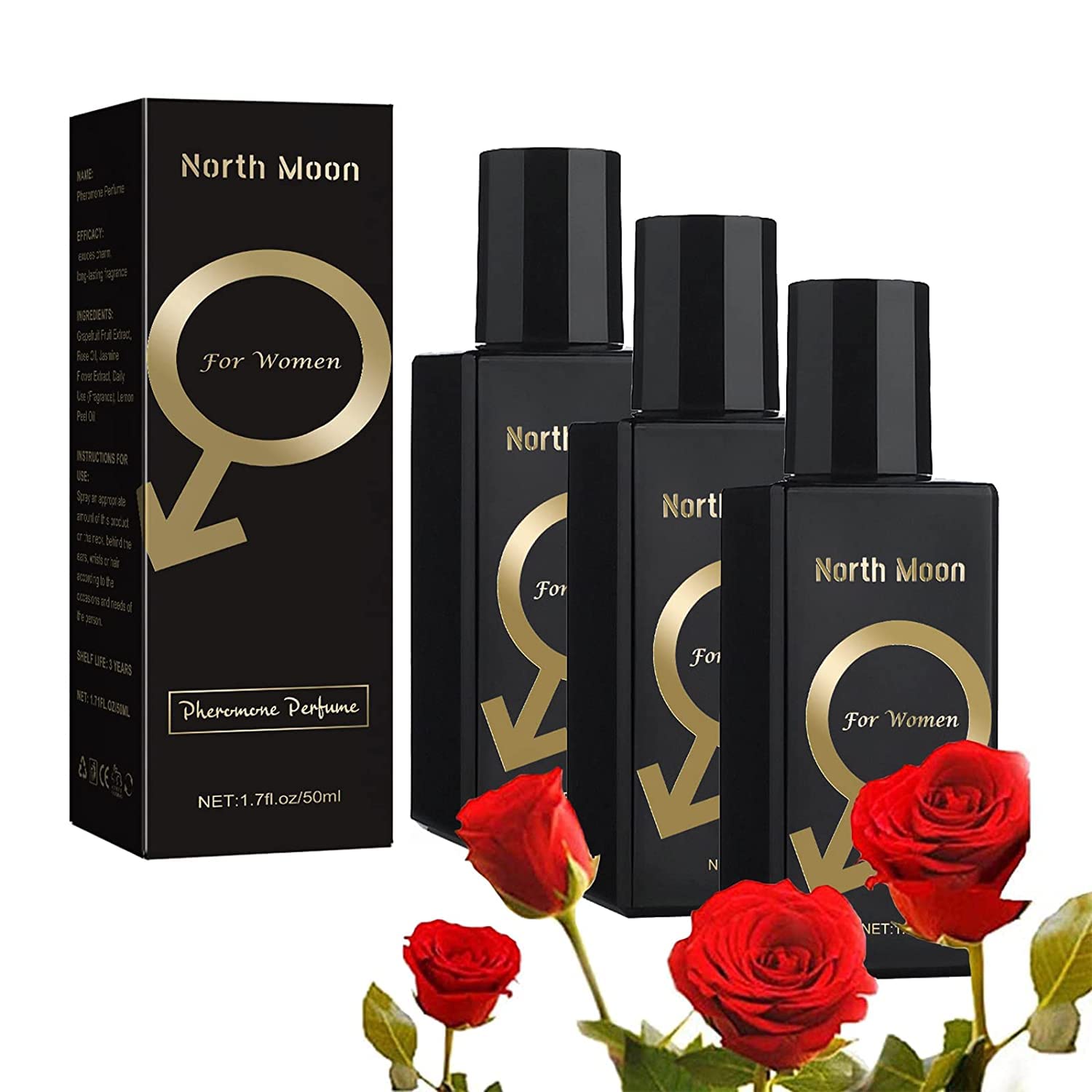 North Moon Cologne Phero007 - Premium Pheromone Cologne for Men to Attract Women, Boost Confidence & Enhance Romance | Perfect for Dates, Nightlife & Special Occasions