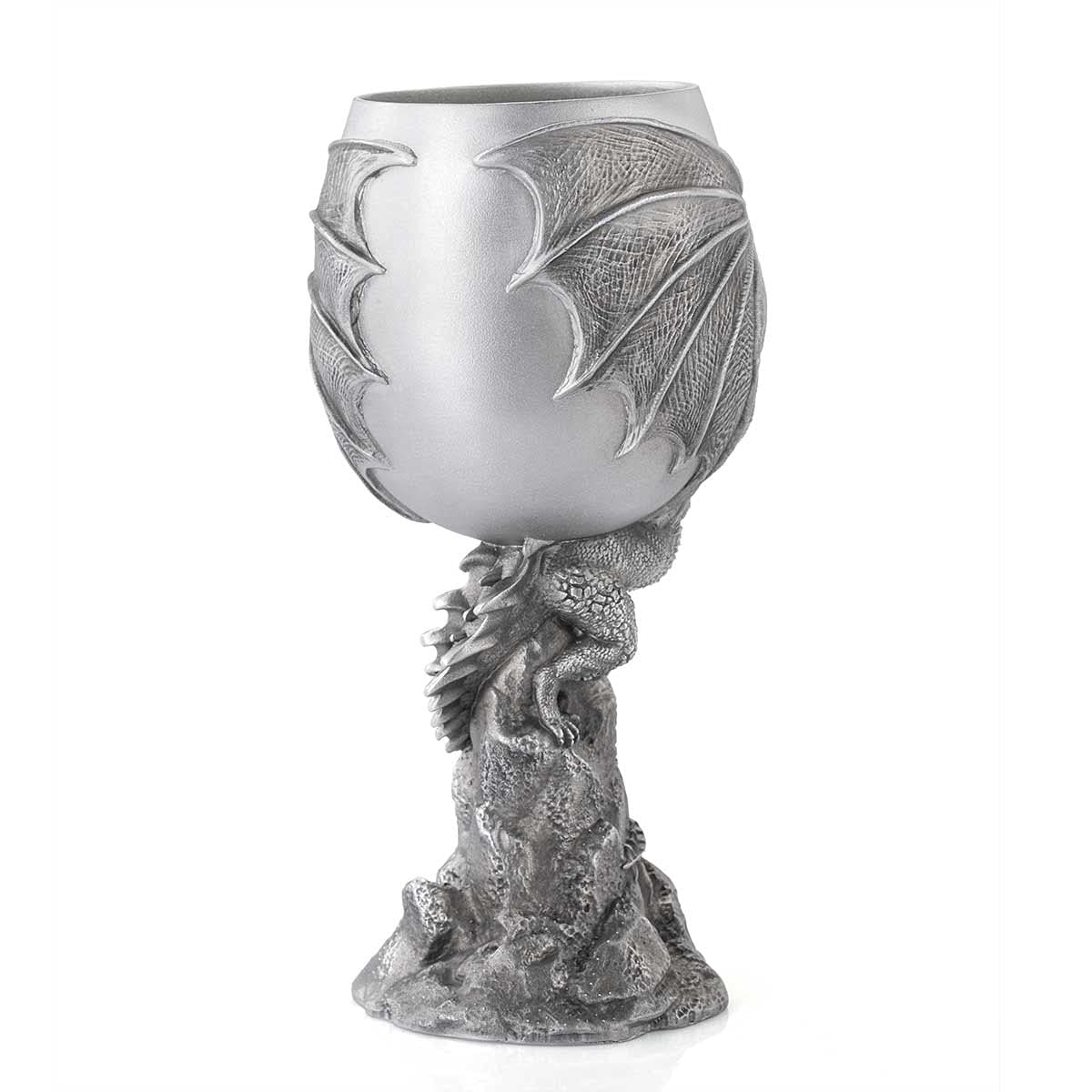 Royal Selangor Handcrafted Game of Thrones Pewter Drogon Goblet - Premium Collectible Cup for Wine & Beer - Perfect for Fantasy Themed Parties, GOT Fan Gifts & Medieval Home Decor