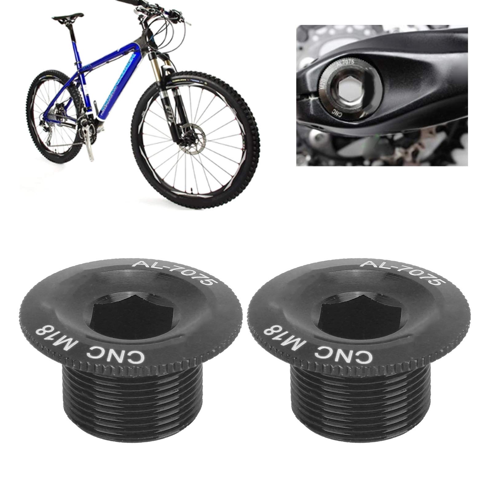 2Pcs Aluminum Alloy Bike Crank Arm Bolts - Mountain Bike Repair Parts
