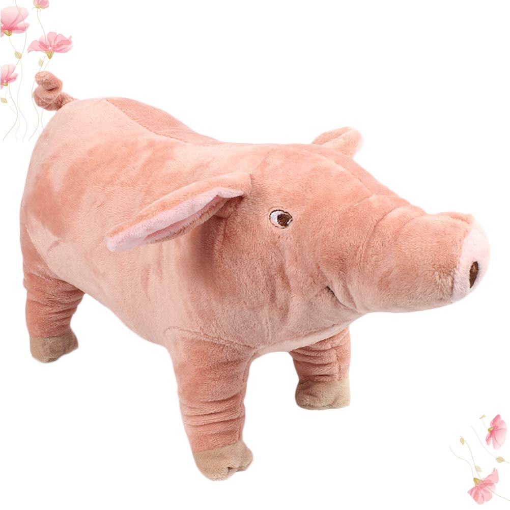 TEHAUX Plush Pig Toy for Dogs - Soft Stuffed Animal Sleeping Doll for Puppies, Anxiety Relief & Comfort - Perfect for Chewing, Cuddling & Playtime at Home or Travel