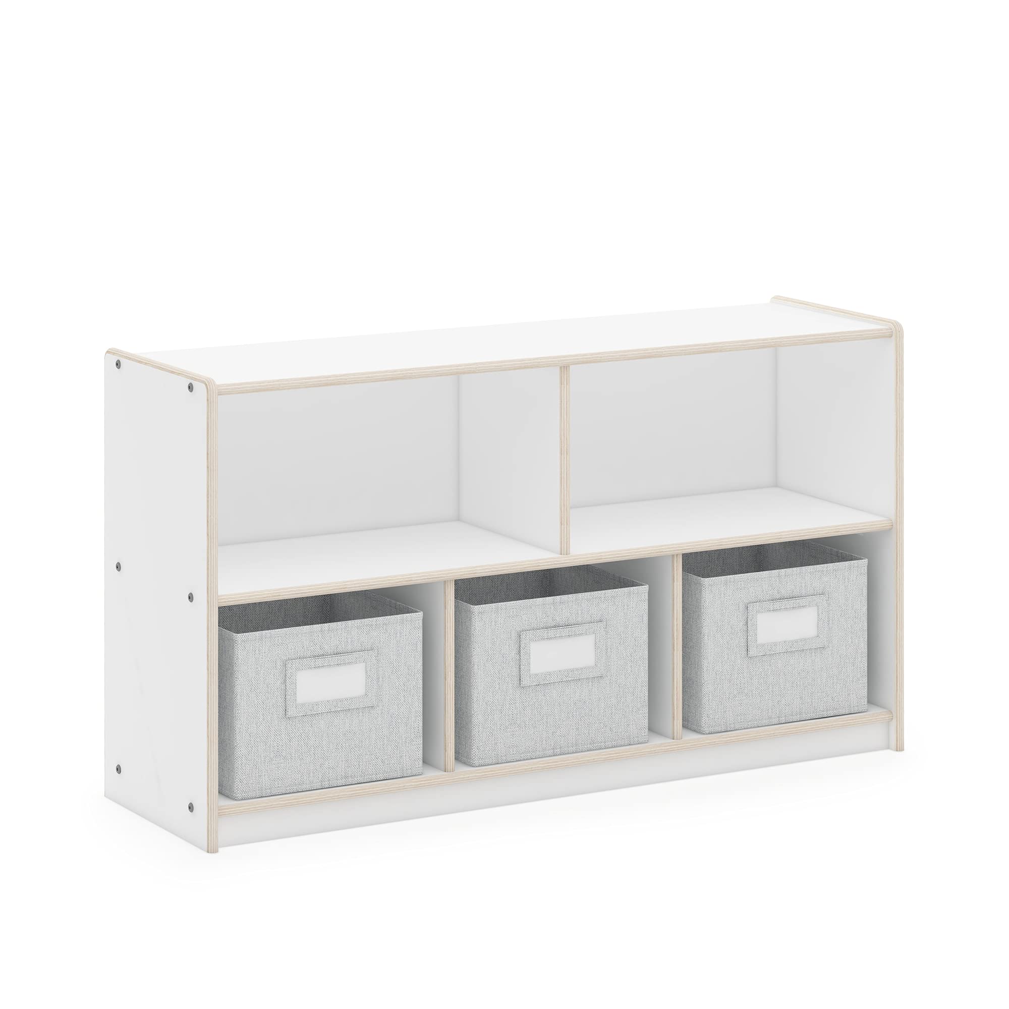 Guidecraft EdQ 5-Compartment Wooden Storage Shelf 24