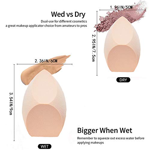 Premium Makeup Sponge Blender Set with Holder - Soft Beauty Blending Puff for Liquid Foundation, Powder & Sunscreen - Professional Cosmetic Applicator for Flawless Makeup - Perfect for Daily Use, Travel & Makeup Artists