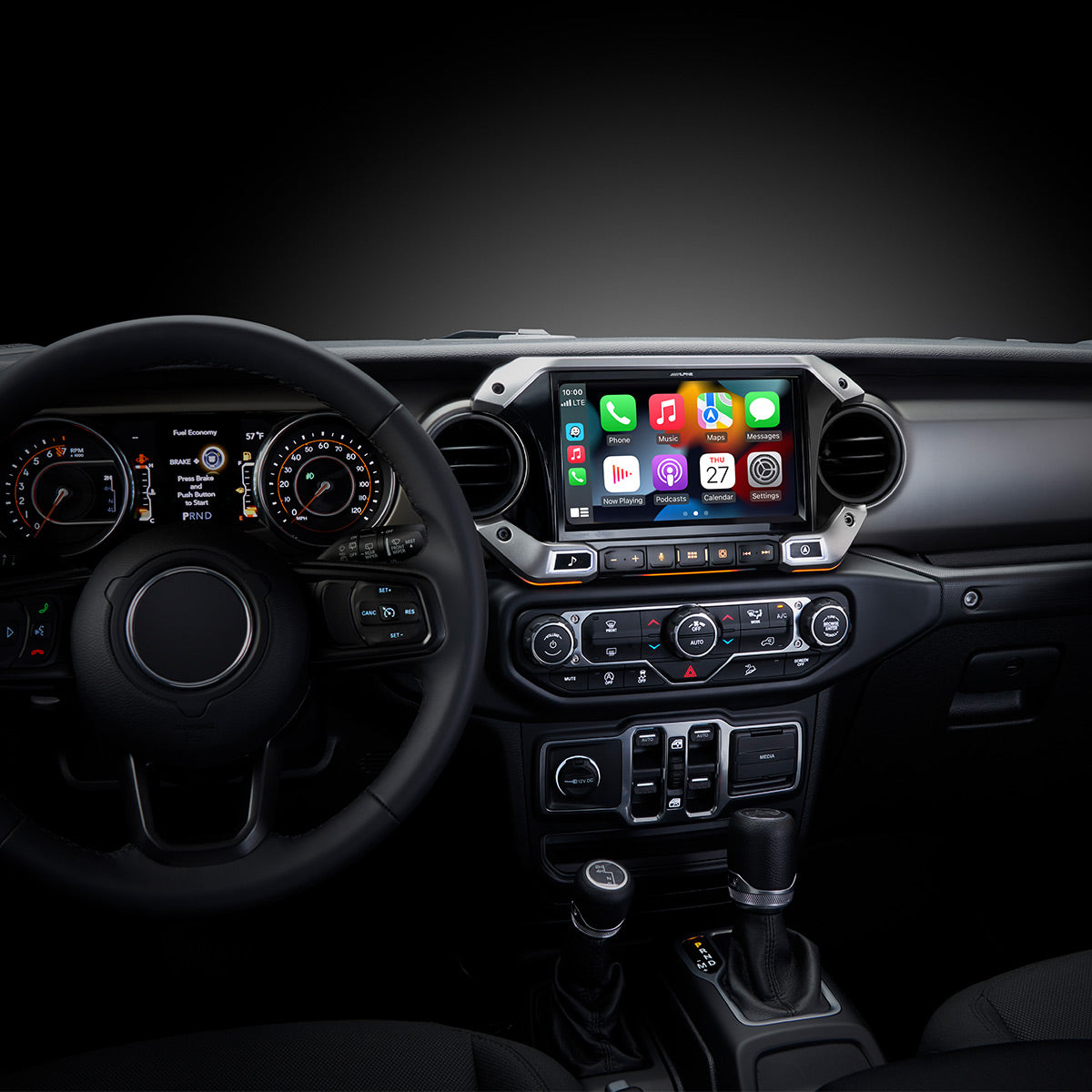 Alpine i509-WRA-JL 9-Inch Multimedia Receiver for 2018+ Jeep Wrangler & 2020+ Jeep Gladiator - CarPlay, Android Auto, HD Radio | Perfect for Off-Road Adventures & Daily Commutes