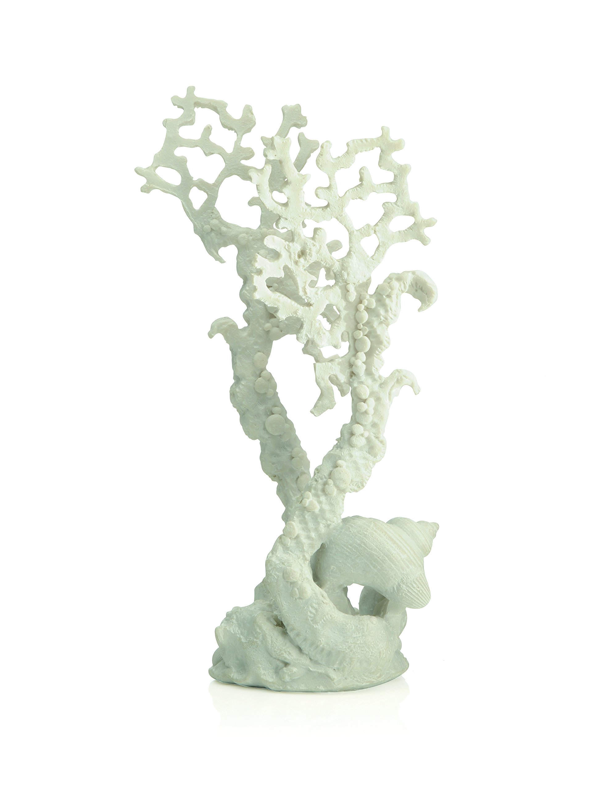 BiOrb 46128.0 Medium White Fan Coral Aquarium Ornament - Perfect for Saltwater & Reef Tanks, Fish Tank Decorations