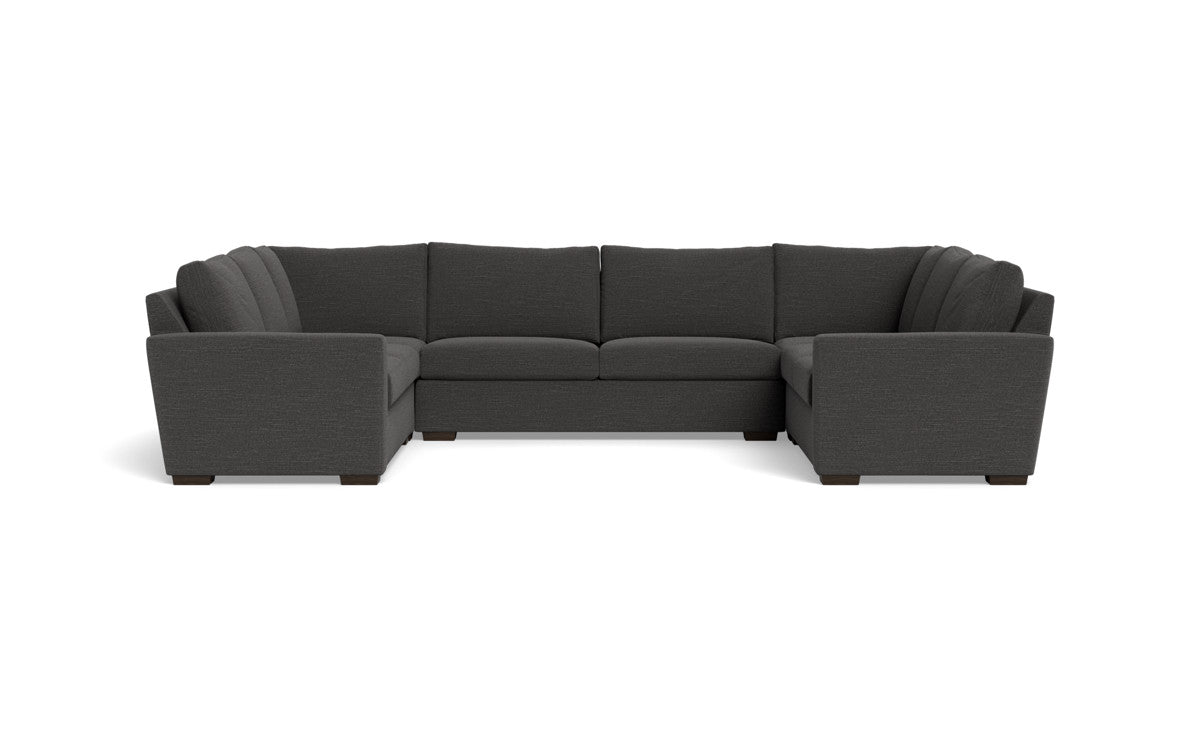 Modern Mesa 154 Condo U-Shaped Sectional Sofa - Comfortable L-Shaped Couch for Living Room, Family Room & Small Spaces