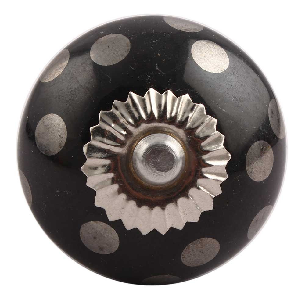Premium 20-Piece Black Dot Ceramic Drawer Knobs for Kitchen Cabinets, Dressers & Cupboards - Stylish Decorative Hardware Pulls for Home & Office Furniture Upgrade