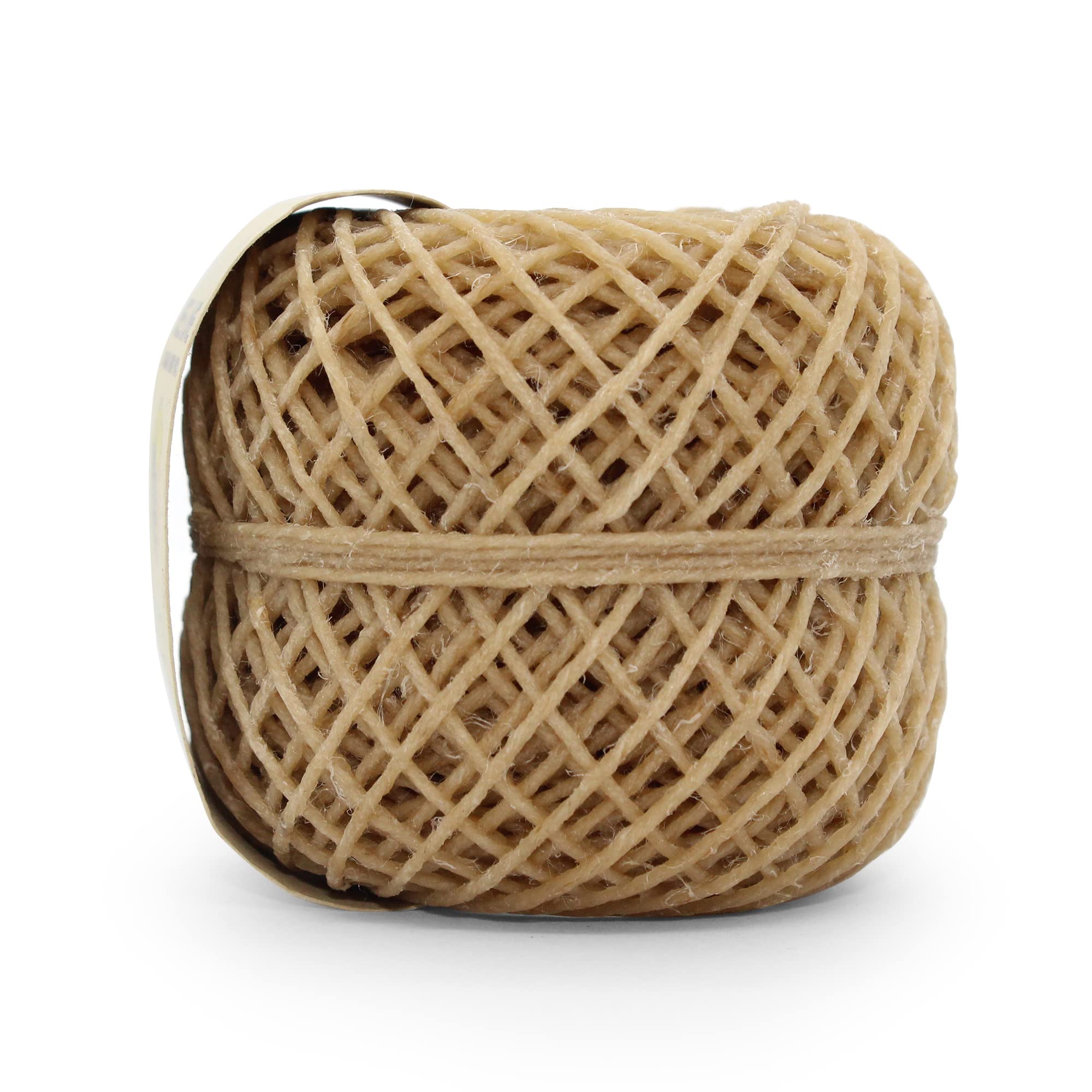 200 FT Organic Hemp Wick Lighter - Natural Beeswax Coated for Slow, Even Burning - Perfect for Candles, Smoking Accessories & Outdoor Camping Use