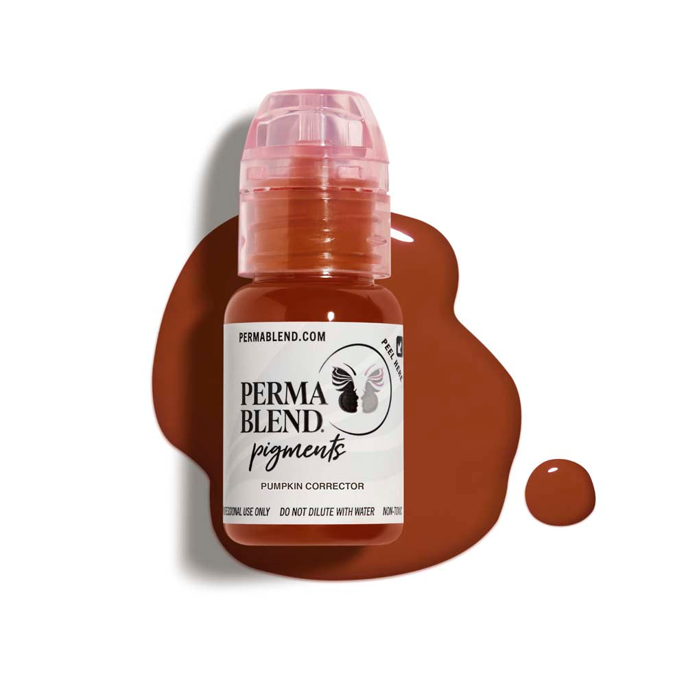 Perma Blend Pumpkin Pigment - Professional Tattoo Ink for Vibrant Body Art | Perfect for Tattoo Artists & Permanent Makeup | Use for Eyebrows, Lips & Cosmetic Enhancements