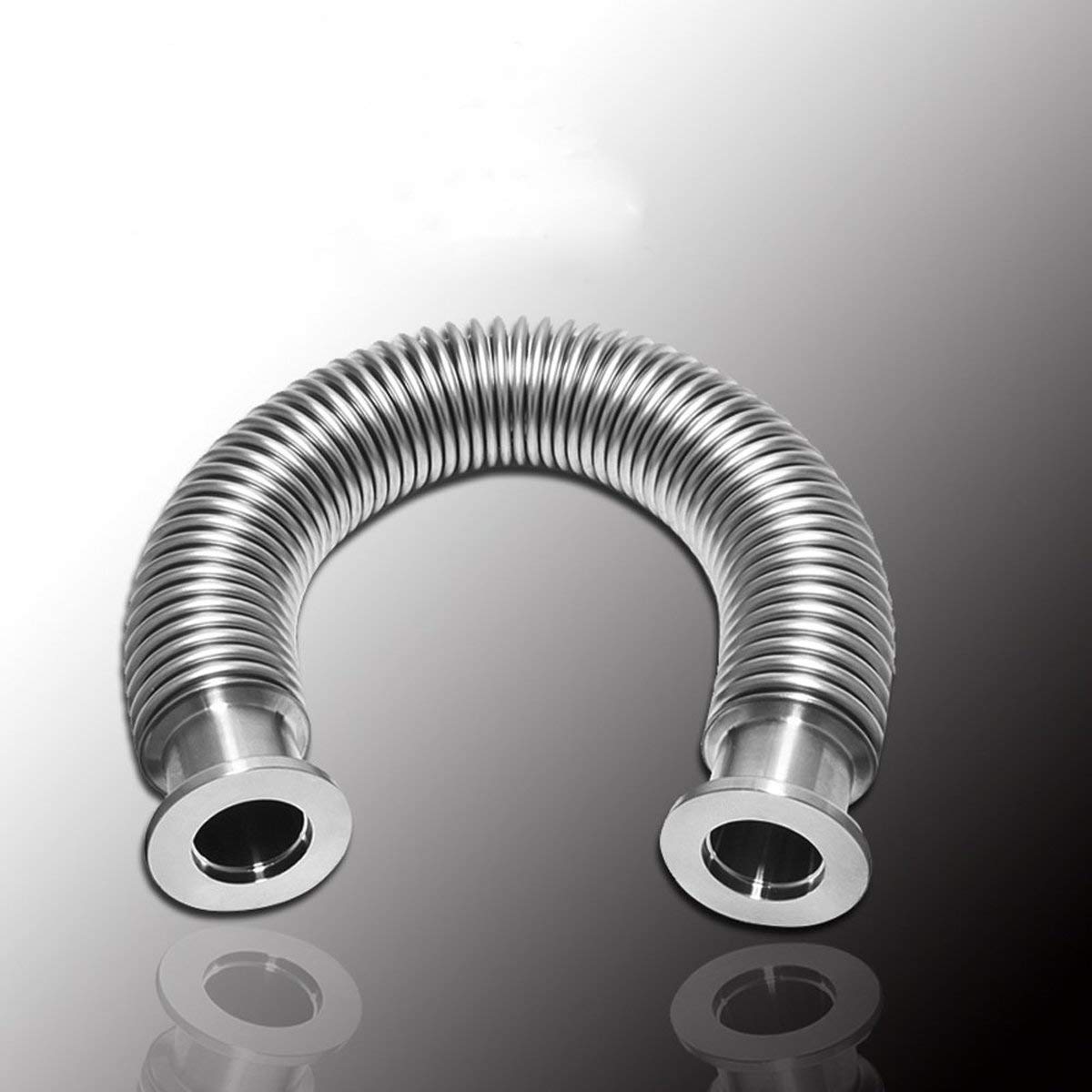 KF25 Vacuum Corrugated Bellows Pipe Tube - ISO-KF Flange Compatible Metal Hose (3000mm/118.11