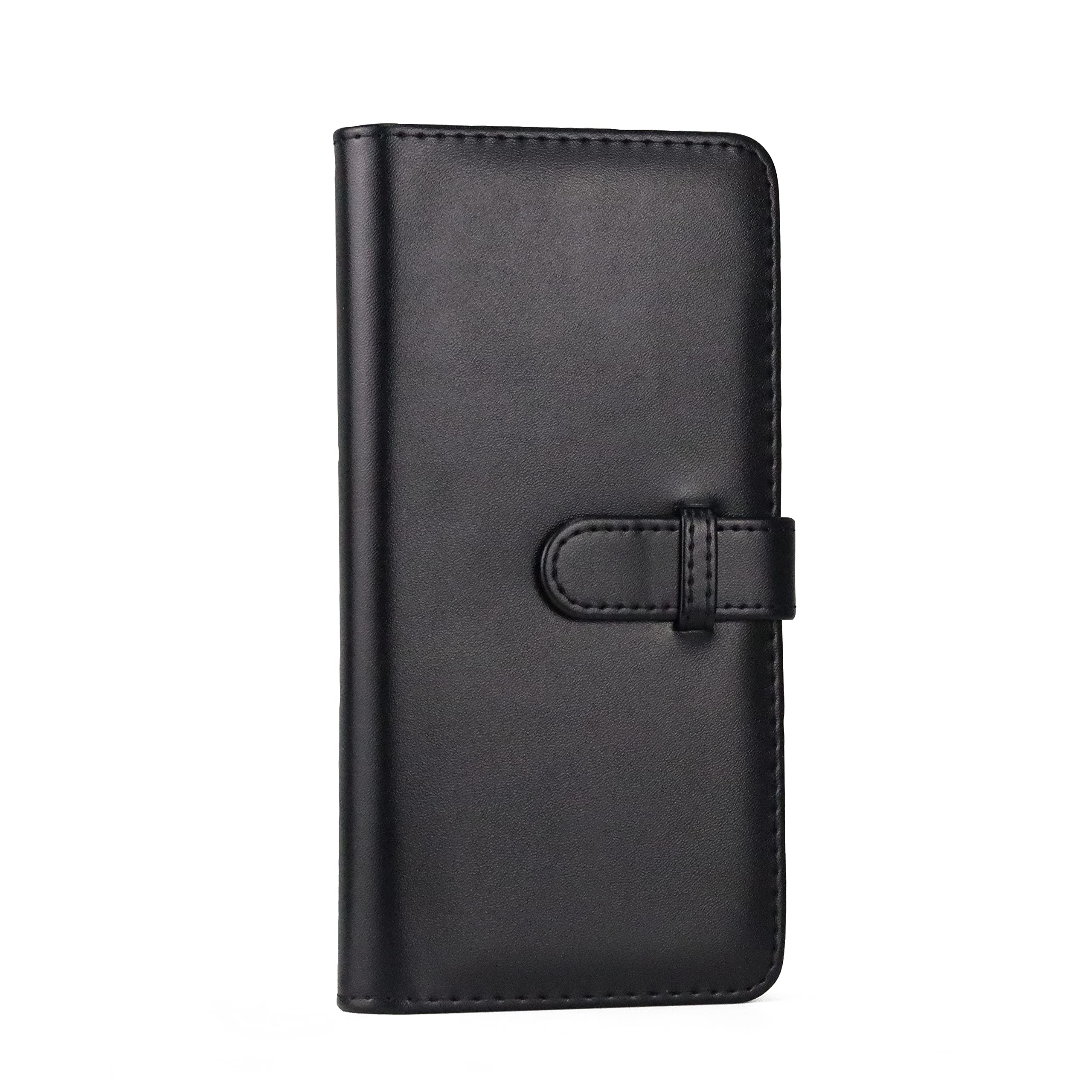 Mini Photo Album 80 Pockets - Compatible with Fujifilm Instax SQUARE SQ1/SQ20/SQ10/SQ6 & Polaroid Printer - Portable Film Wallet for Instant Photos (Black) - Perfect for Travel, Parties, and Memory Keeping