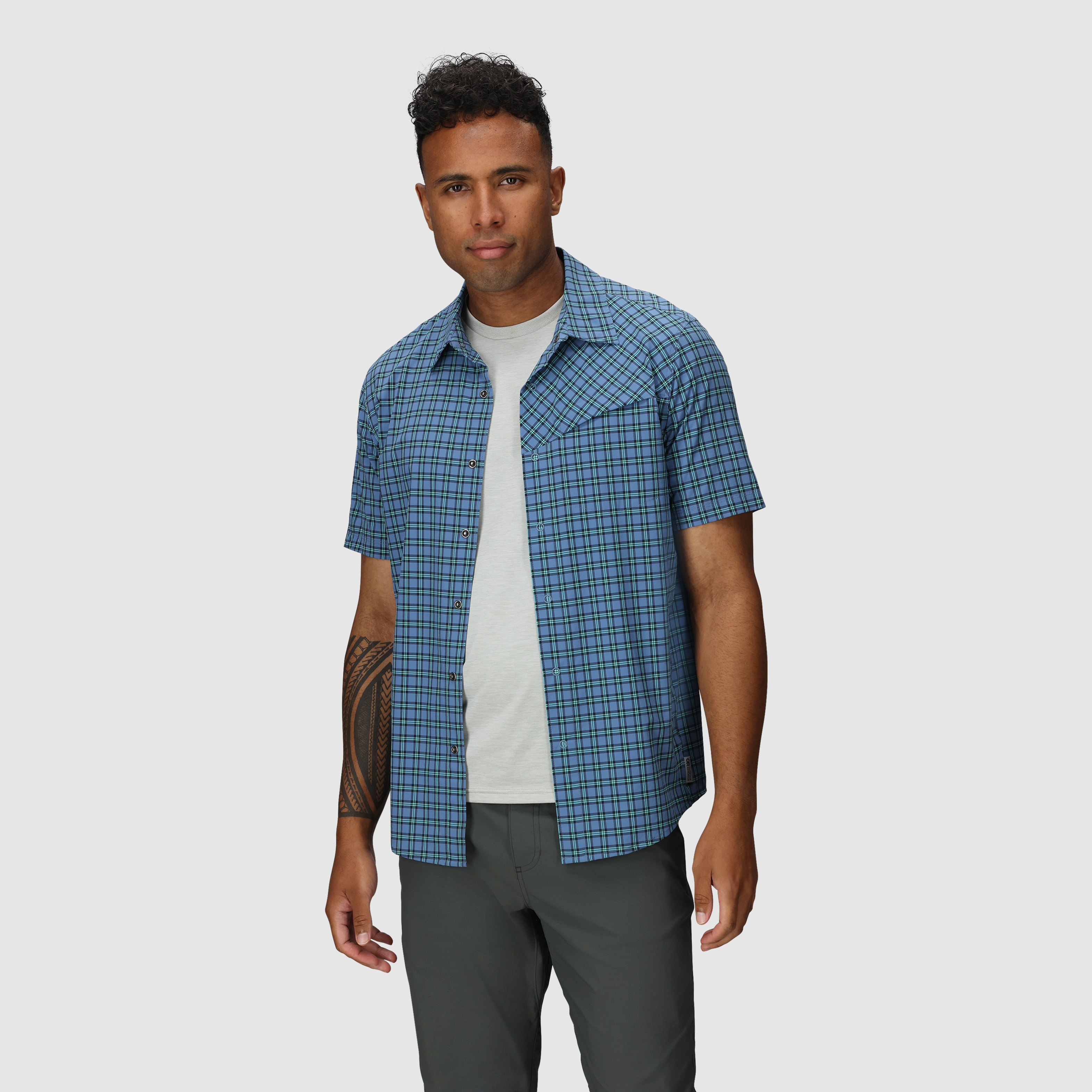 Men's Astroman Short Sleeve Sun Shirt - UPF 50+ UV Protection, Quick Dry & Breathable for Outdoor Activities, Hiking, Fishing & Beach