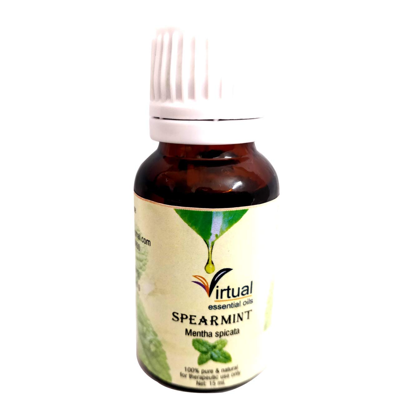 100% Pure Natural Therapeutic Grade Spearmint Essential Oil for Skin & Hair Care - 15ml Aromatherapy Oil for Relaxation, Stress Relief & DIY Beauty Products