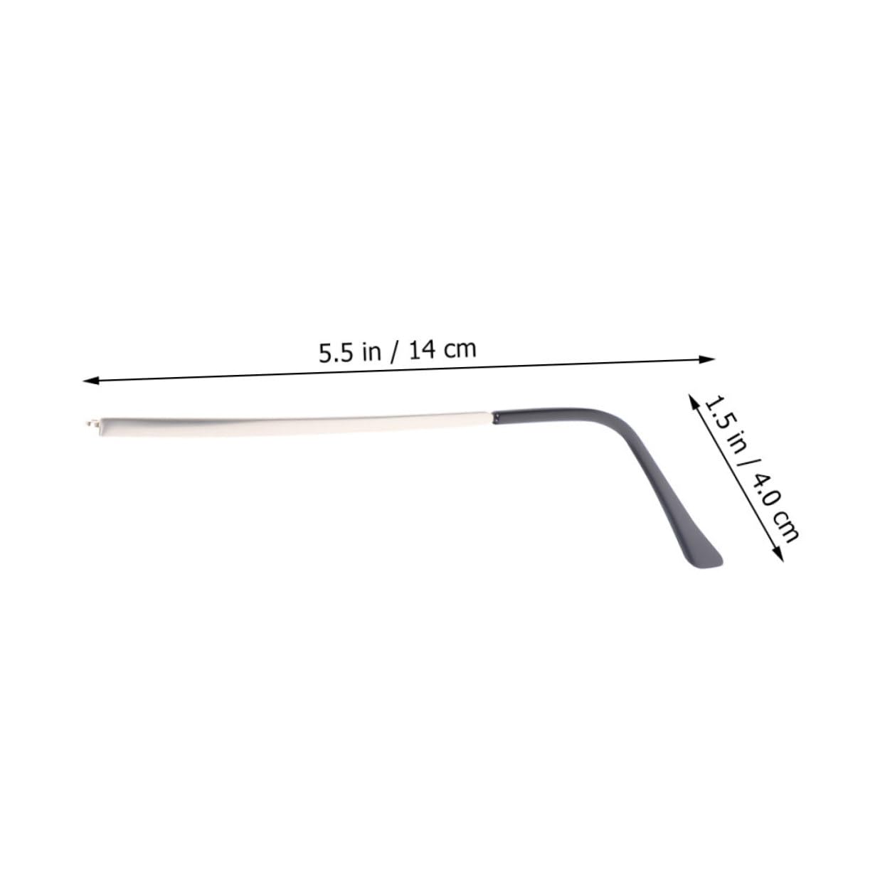 BCOATH 2 Pairs Glasses Replacement Arms - Metal Temple for Men & Women - Perfect for Repairing Sunglasses