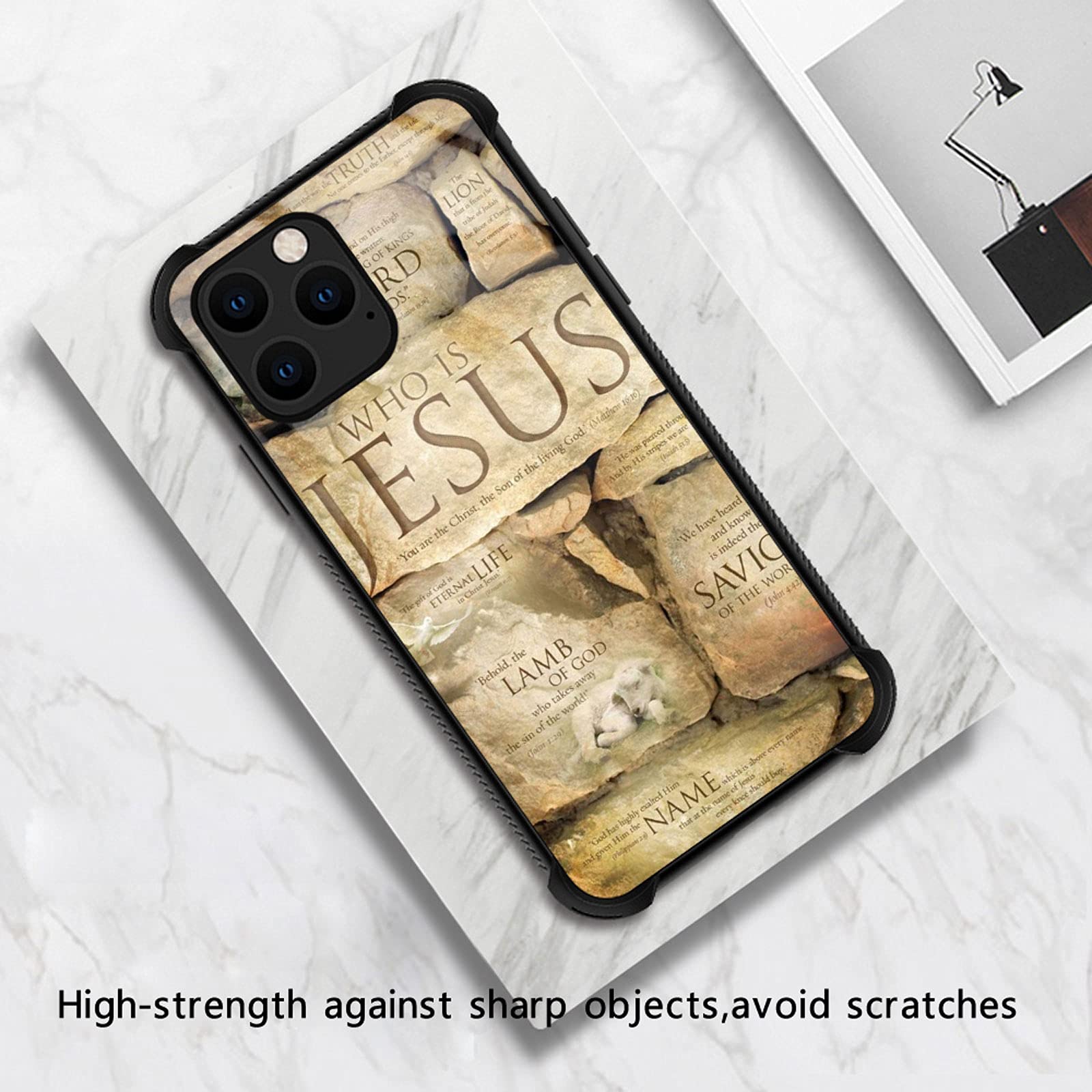 iPhone 13 Mini Case with Christian Jesus Design - Shockproof, Anti-Scratch Hard PC Back Cover | Perfect for Church, Bible Study & Faith-Based Gifts