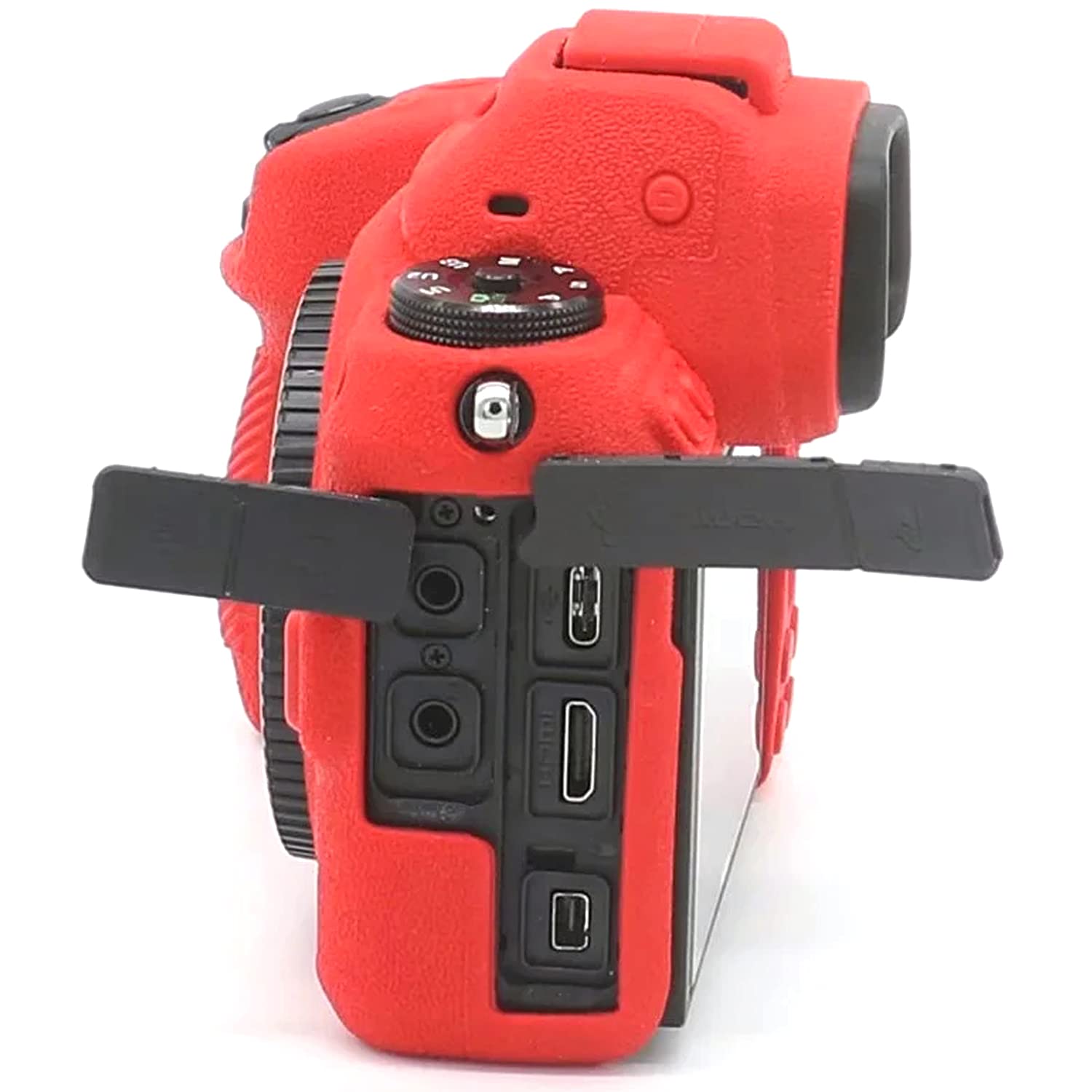 Professional Waterproof Silicone Camera Case Cover for Nikon Z6 Z7 Full Frame Mirrorless Cameras - Shockproof Protective Skin Housing (Red) - Perfect for Outdoor Photography, Travel & Adventure Shooting