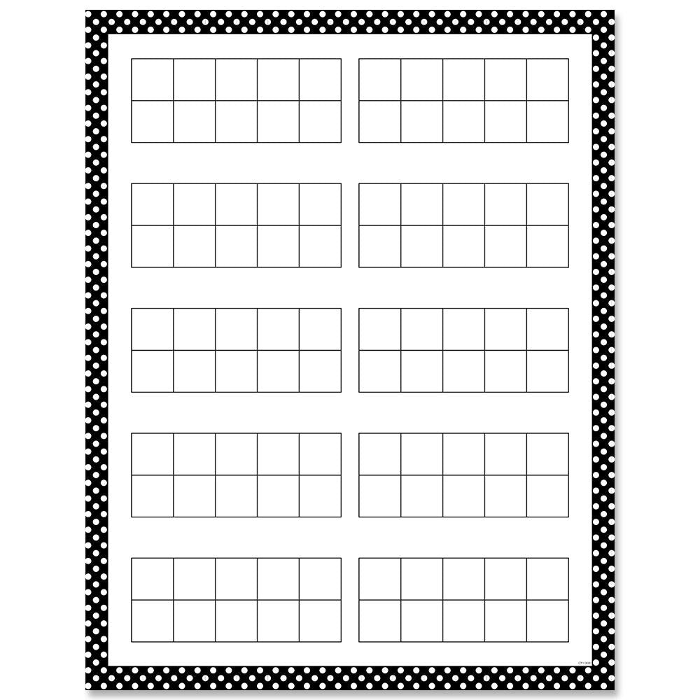 10 Frames Educational Charts for Kids - Counting & Math Learning Tool - Perfect for Classroom & Homeschool Use