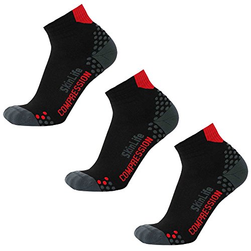 3 Pairs - Black/Red