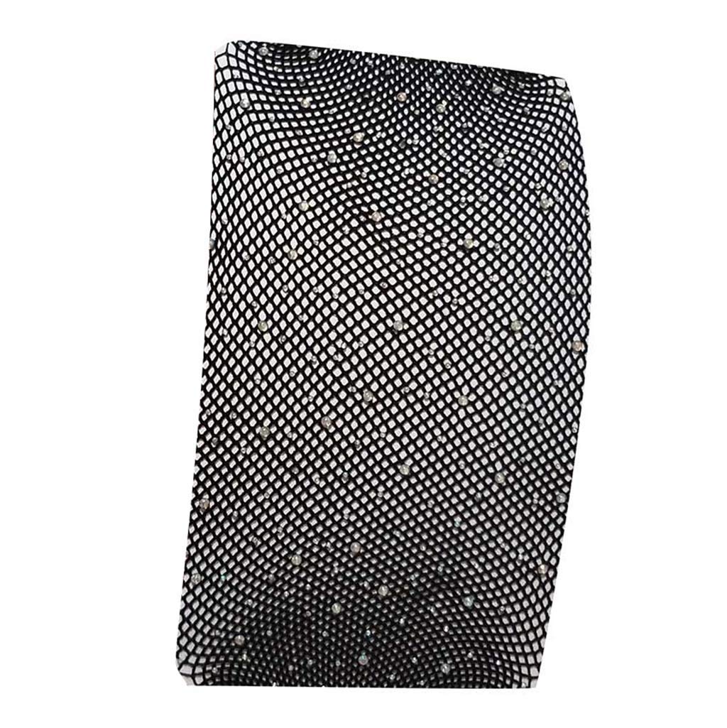 Moonker Girls Fishnet Stockings for Kids 7-12 Years - Mesh Flash Tights with Lightning Design - Perfect for Dance Costumes, Halloween Outfits & Party Wear